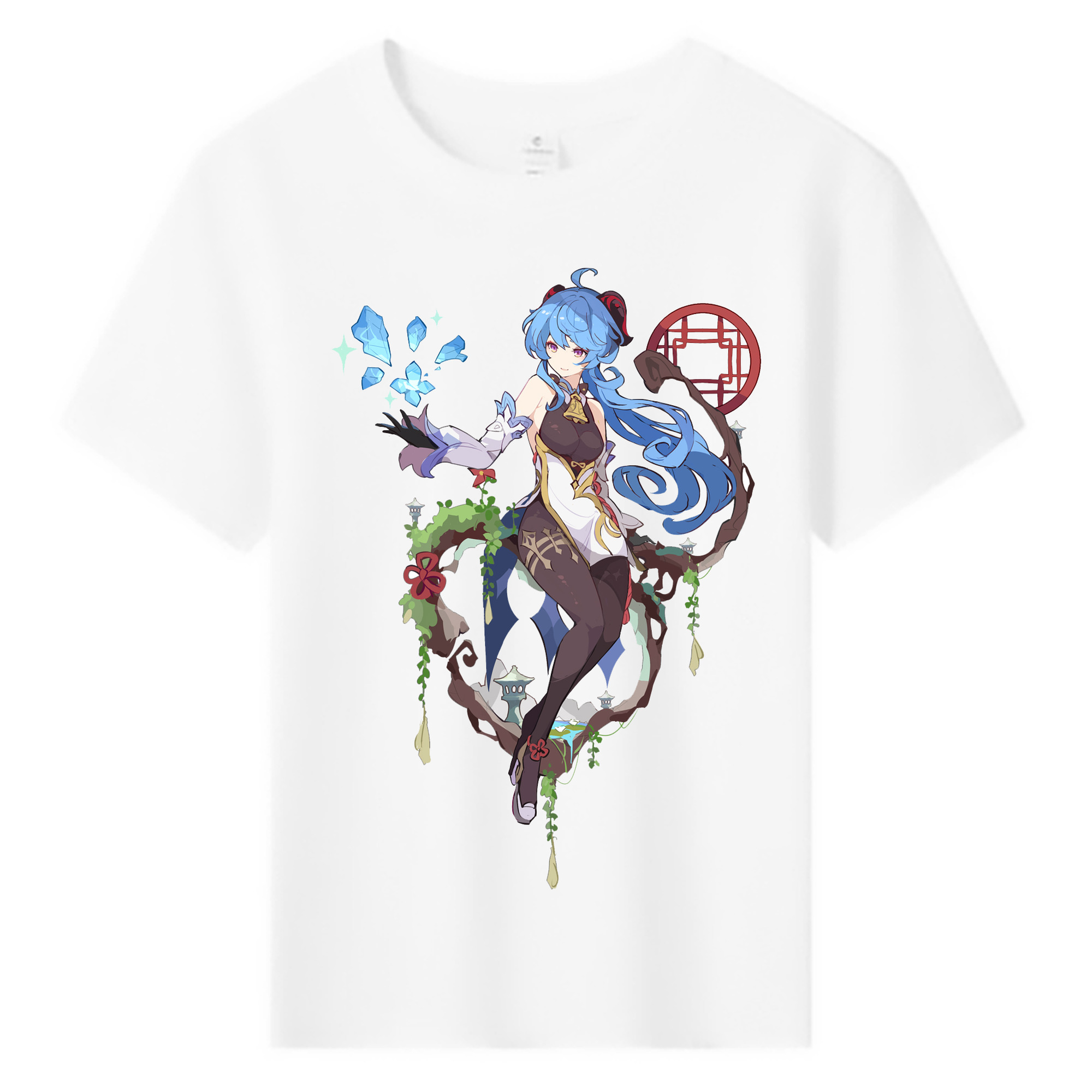 げんし神 甘雨 かんう genshin Ganyu 綿100％キッズTシャツ（フロントプリント）