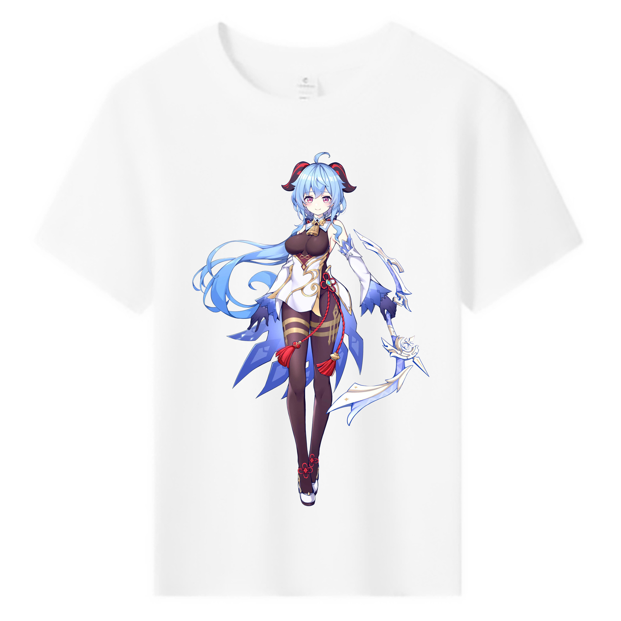 げんし神 甘雨 かんう genshin Ganyu 綿100％キッズTシャツ（フロントプリント）