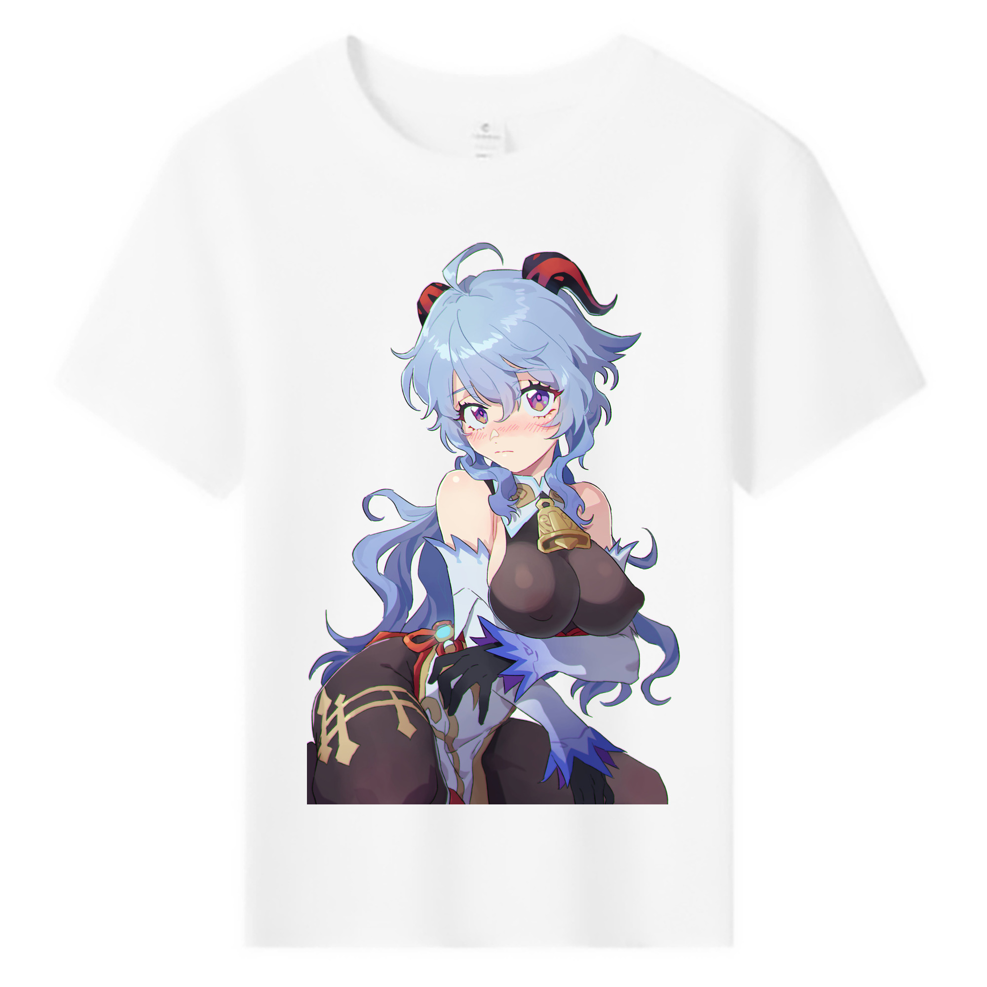 げんし神 甘雨 かんう genshin Ganyu 綿100％キッズTシャツ（フロントプリント）