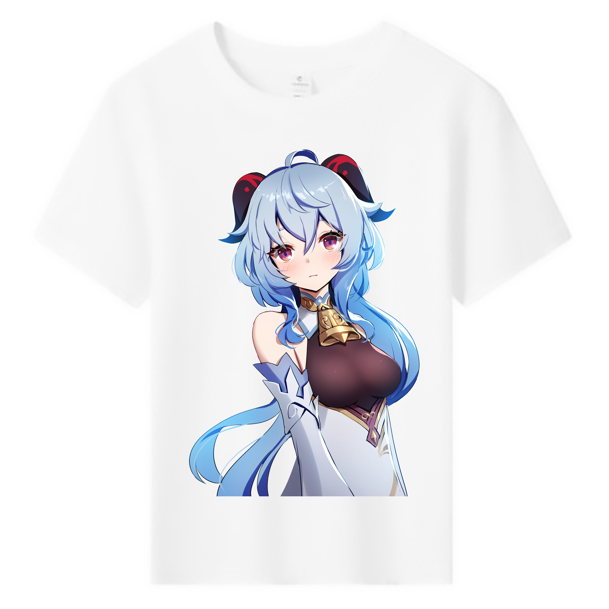 げんし神 甘雨 かんう genshin Ganyu 綿100％キッズTシャツ（フロントプリント）