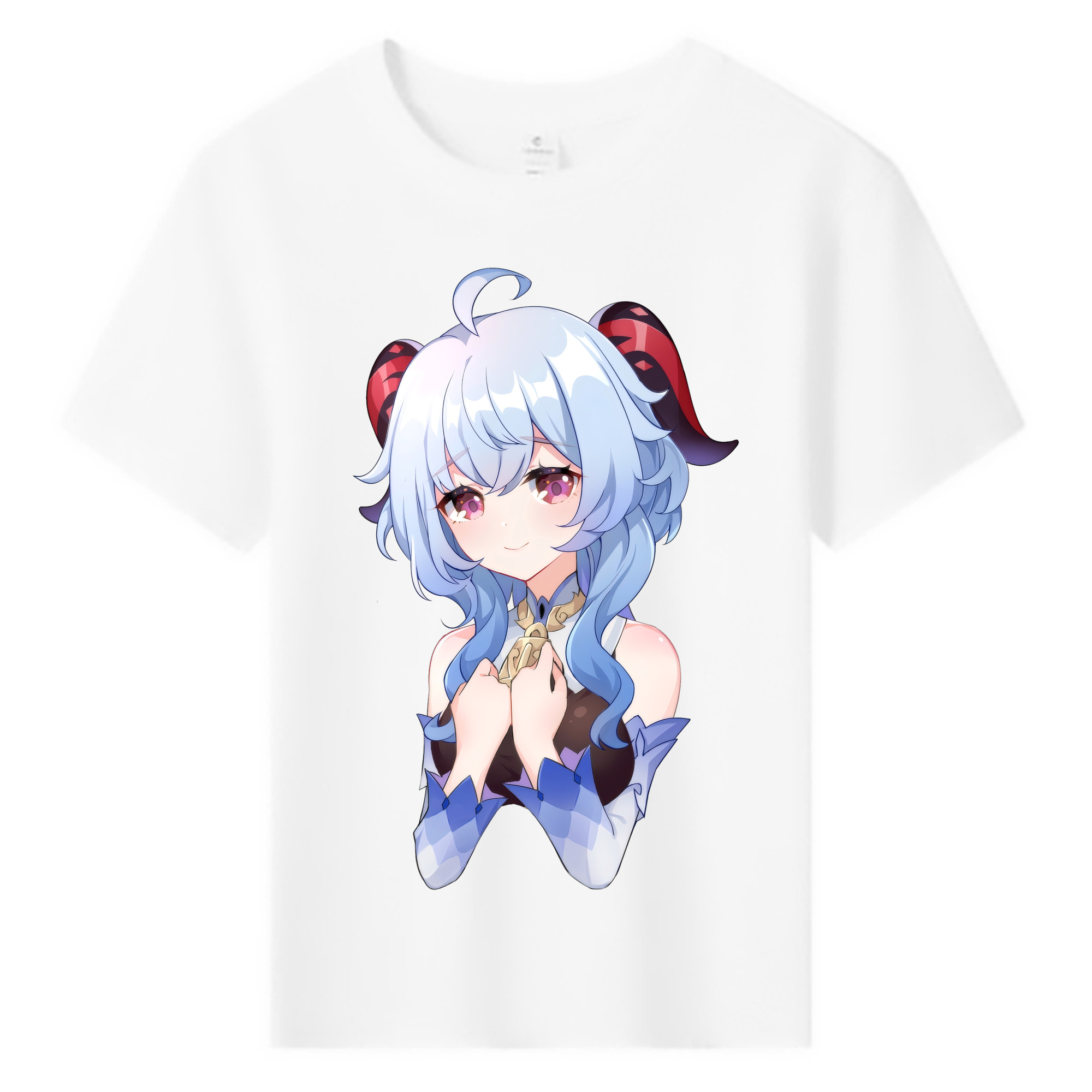 げんし神 甘雨 かんう genshin Ganyu 綿100％キッズTシャツ（フロントプリント）