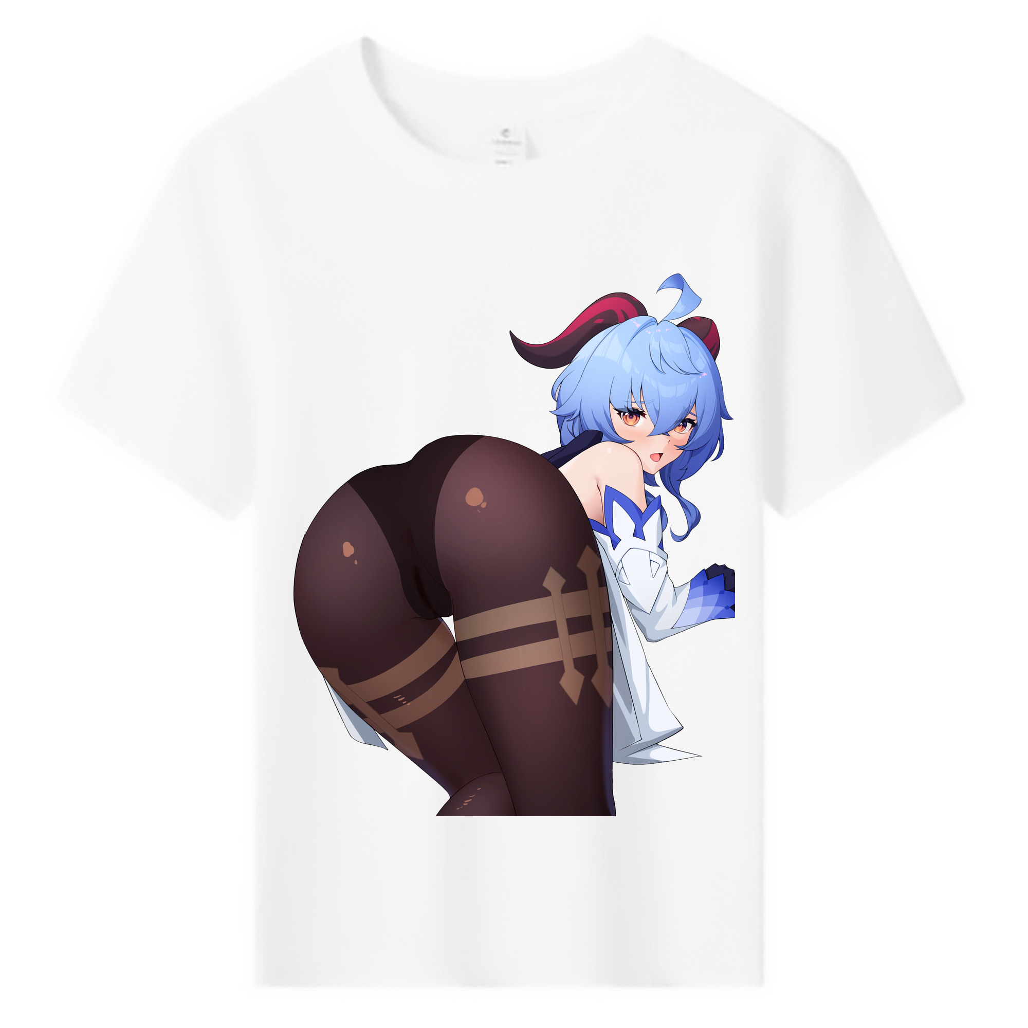 げんし神 甘雨 かんう genshin Ganyu 綿100％キッズTシャツ（フロントプリント）