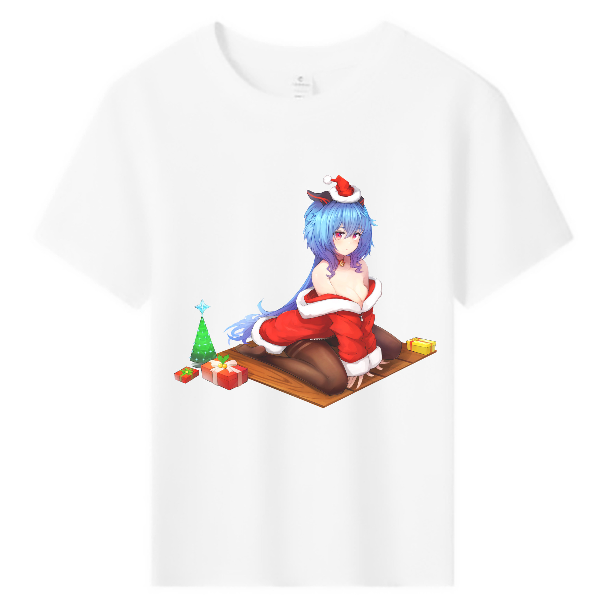げんし神 甘雨 かんう genshin Ganyu 綿100％キッズTシャツ（フロントプリント）