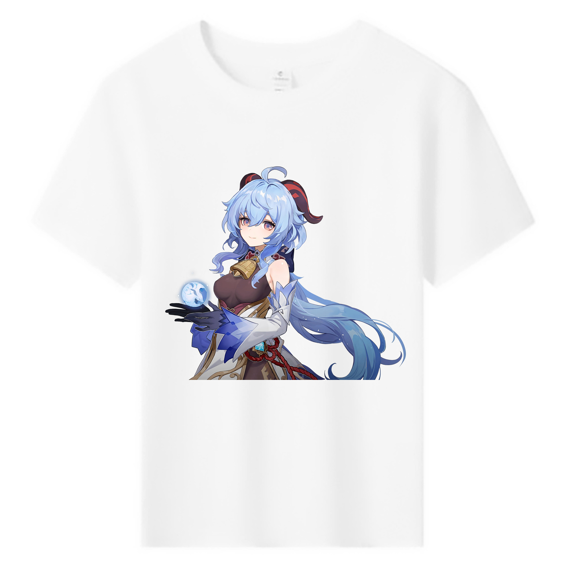 げんし神 甘雨 かんう genshin Ganyu 綿100％キッズTシャツ（フロントプリント）