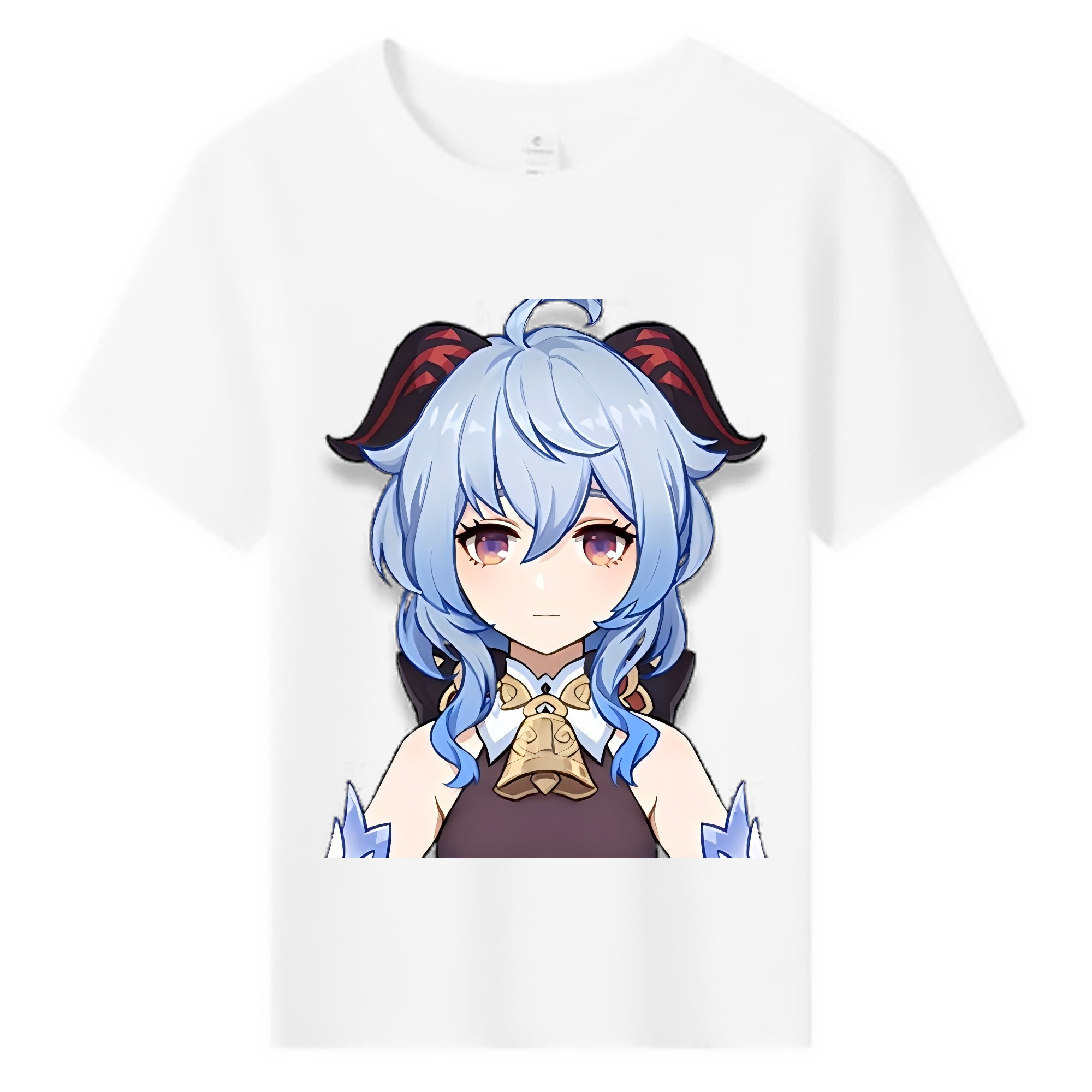 げんし神 甘雨 かんう genshin Ganyu 綿100％キッズTシャツ（フロントプリント）