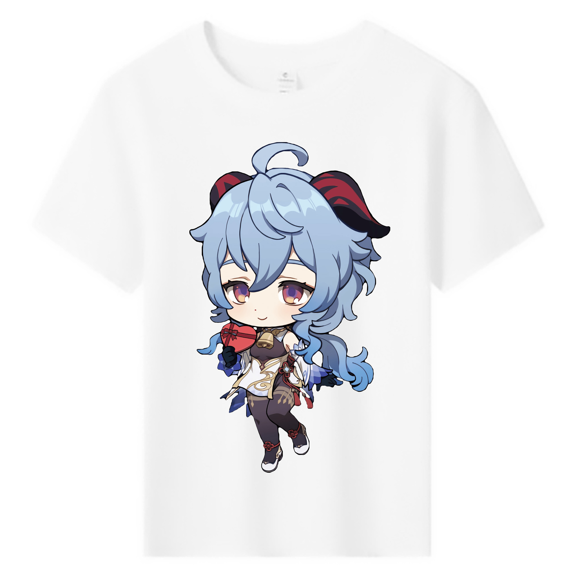 げんし神 甘雨 かんう genshin Ganyu 綿100％キッズTシャツ（フロントプリント）