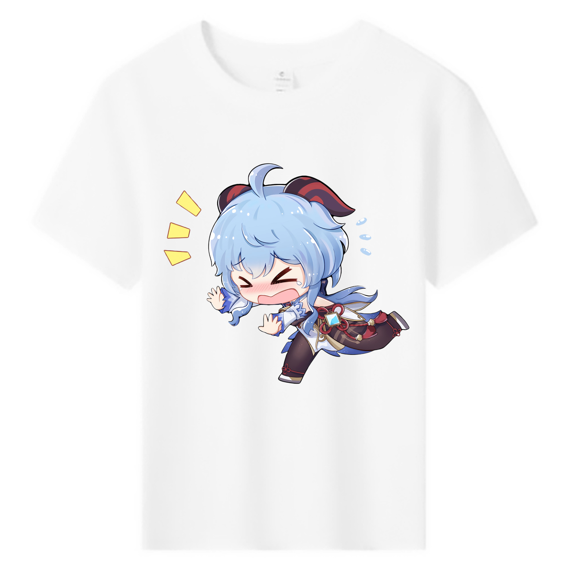 げんし神 甘雨 かんう genshin Ganyu 綿100％キッズTシャツ（フロントプリント）