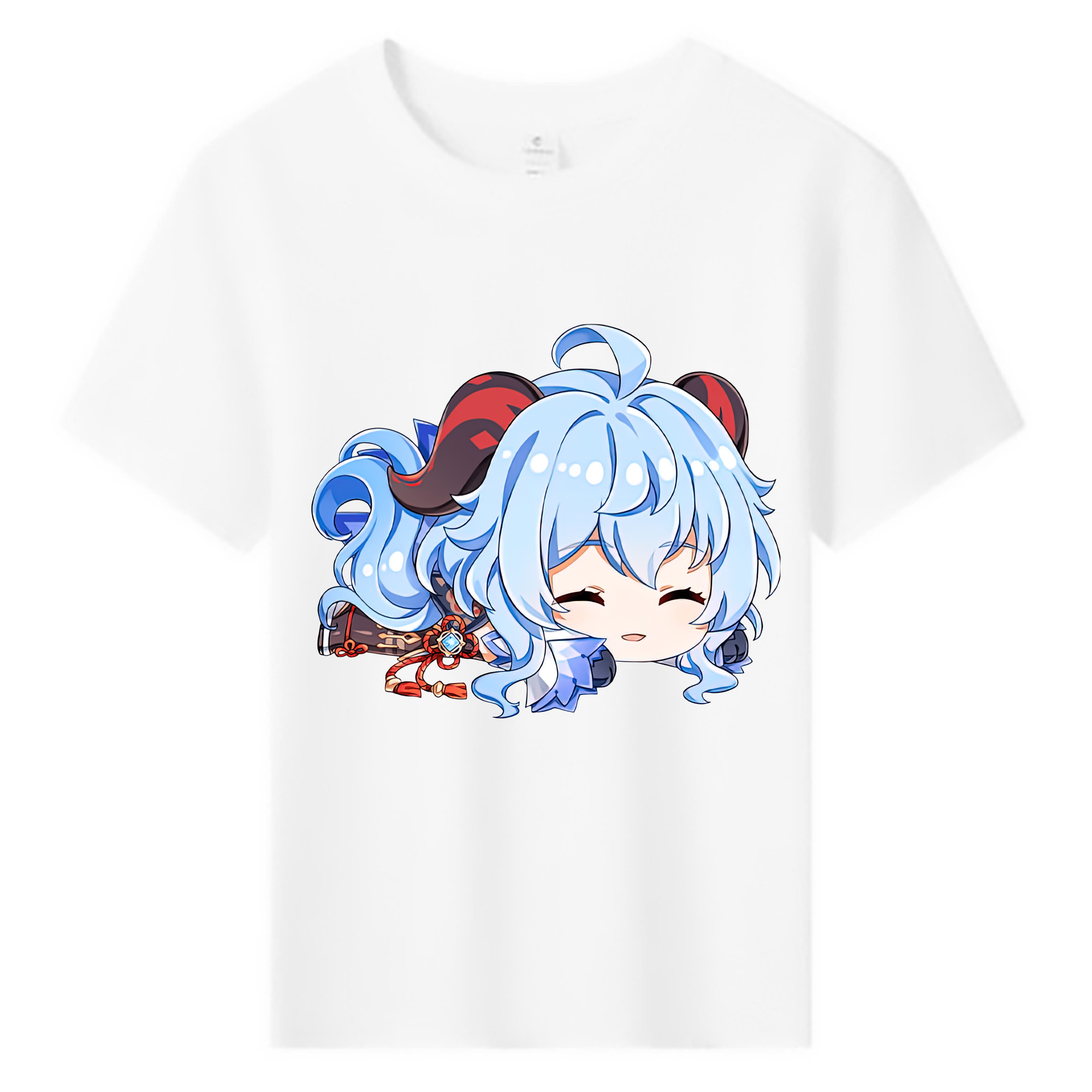 げんし神 甘雨 かんう genshin Ganyu 綿100％キッズTシャツ（フロントプリント）