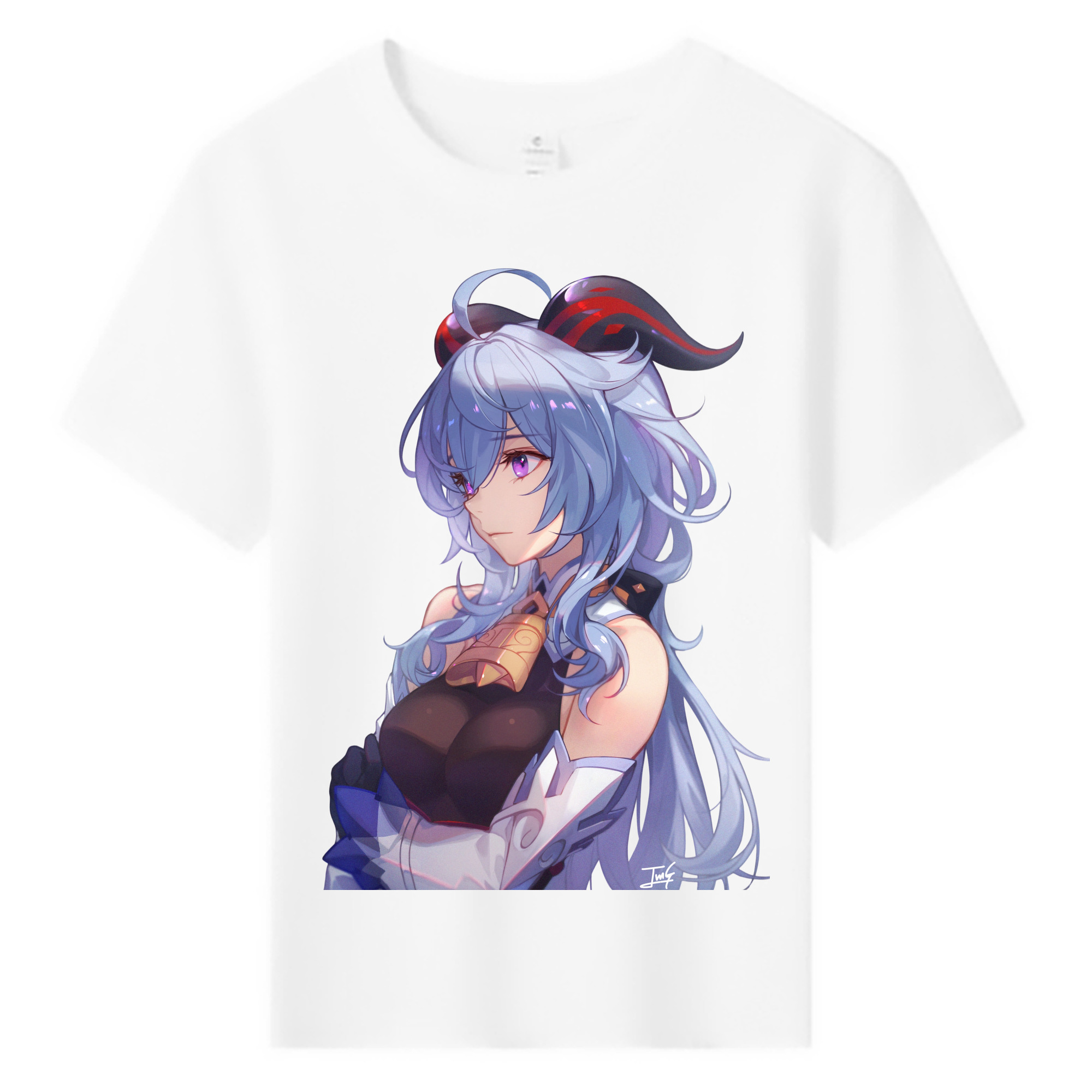 げんし神 甘雨 かんう genshin Ganyu 綿100％キッズTシャツ（フロントプリント）