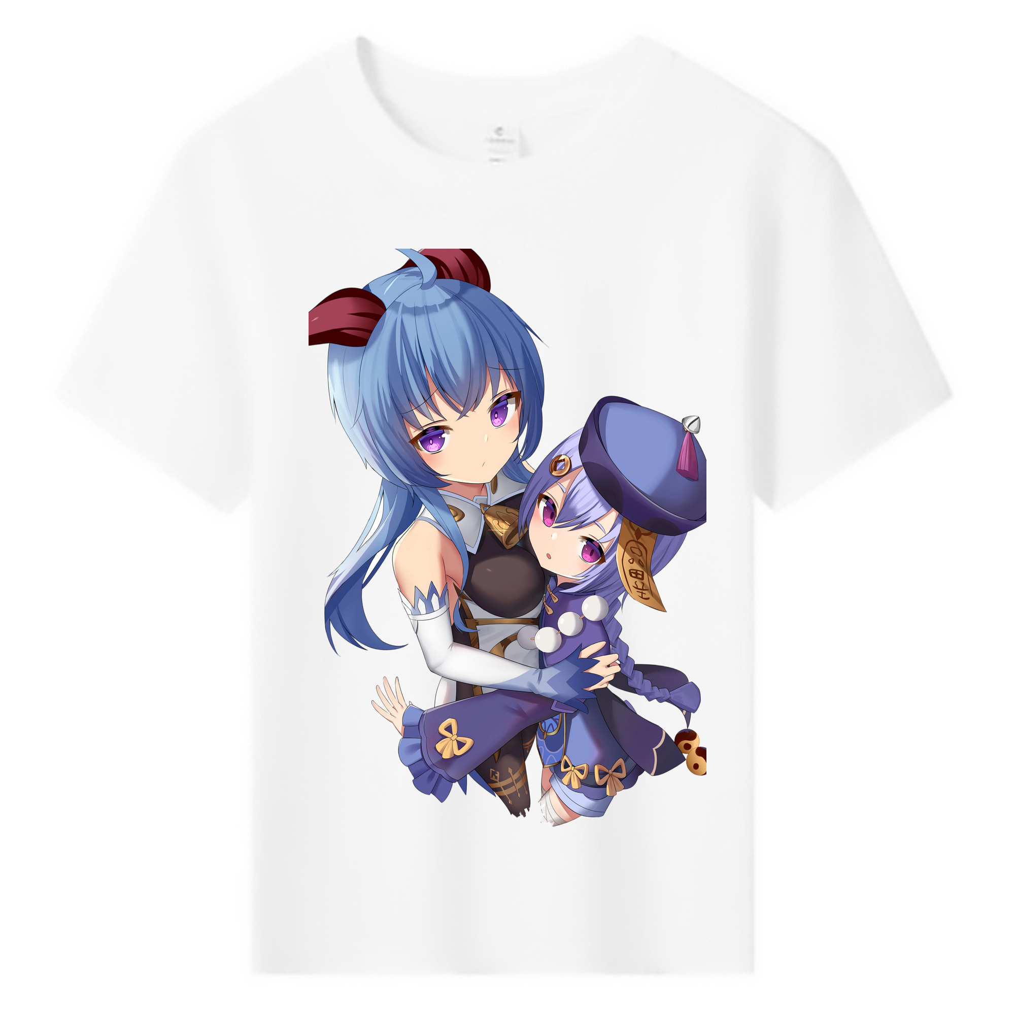 げんし神 甘雨 かんう genshin Ganyu 綿100％キッズTシャツ（フロントプリント）