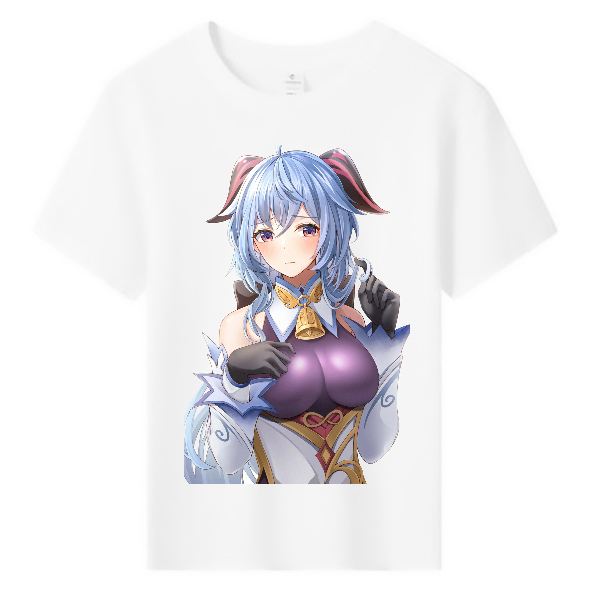 げんし神 甘雨 かんう genshin Ganyu 綿100％キッズTシャツ（フロントプリント）