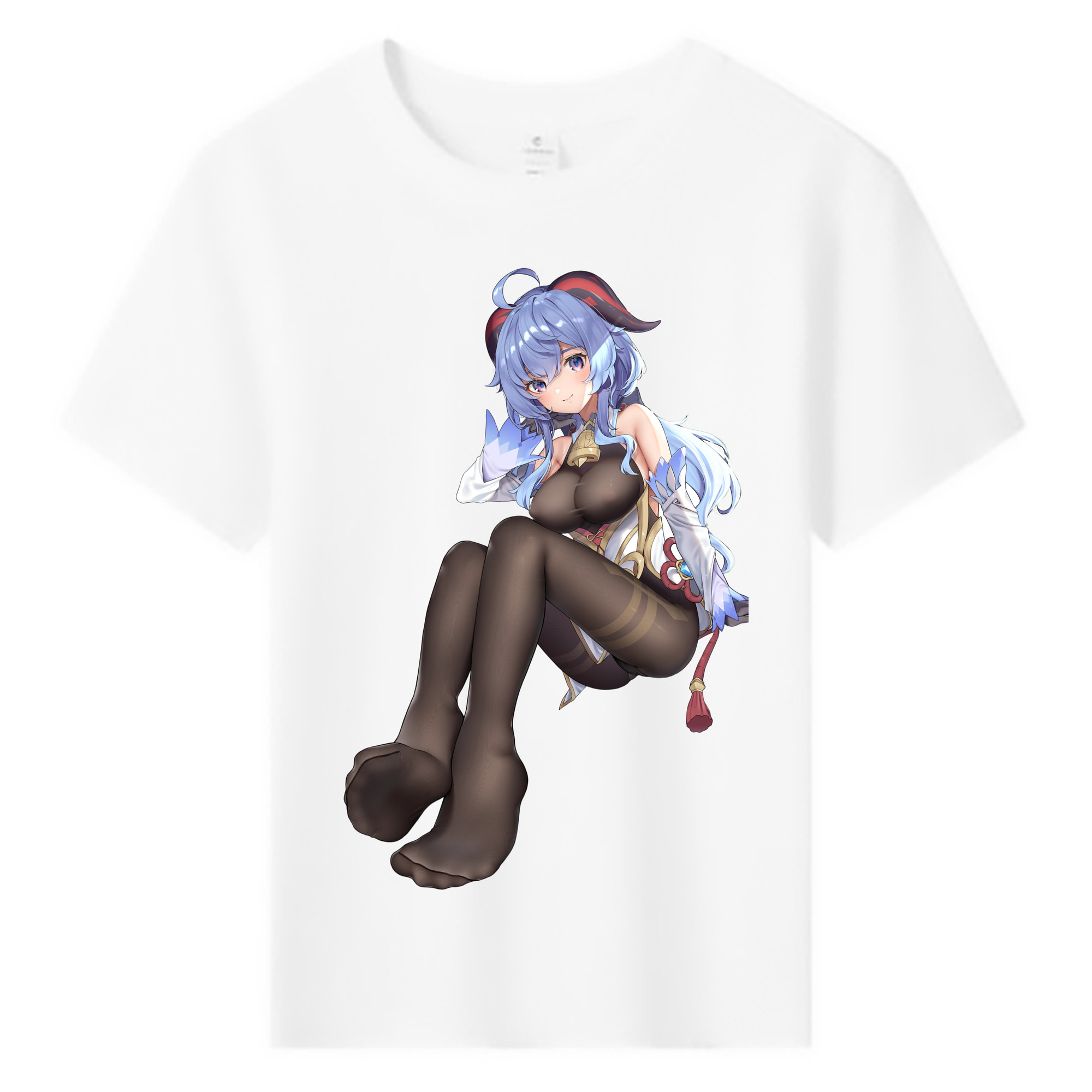 げんし神 甘雨 かんう genshin Ganyu 綿100％キッズTシャツ（フロントプリント）