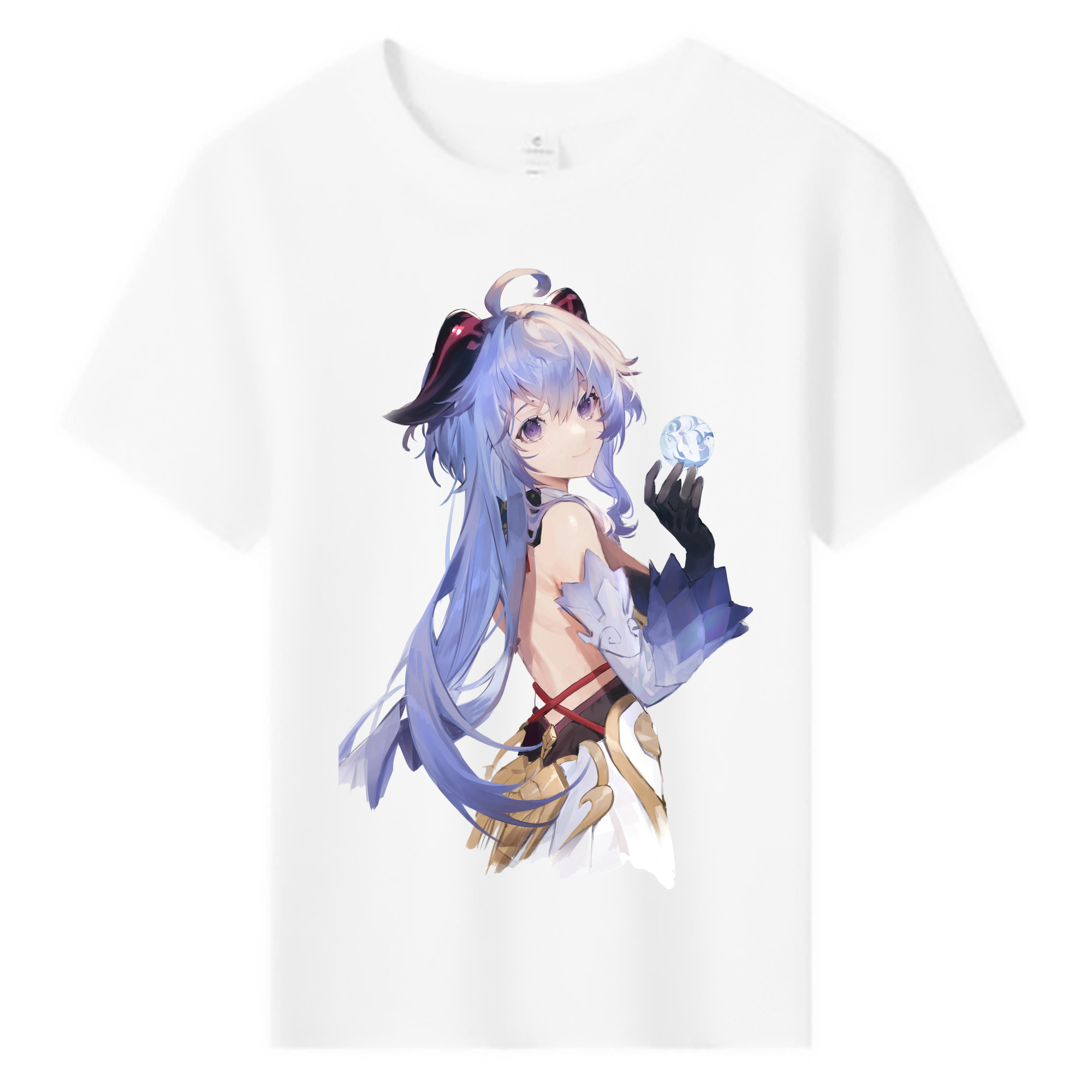 げんし神 甘雨 かんう genshin Ganyu 綿100％キッズTシャツ（フロントプリント）
