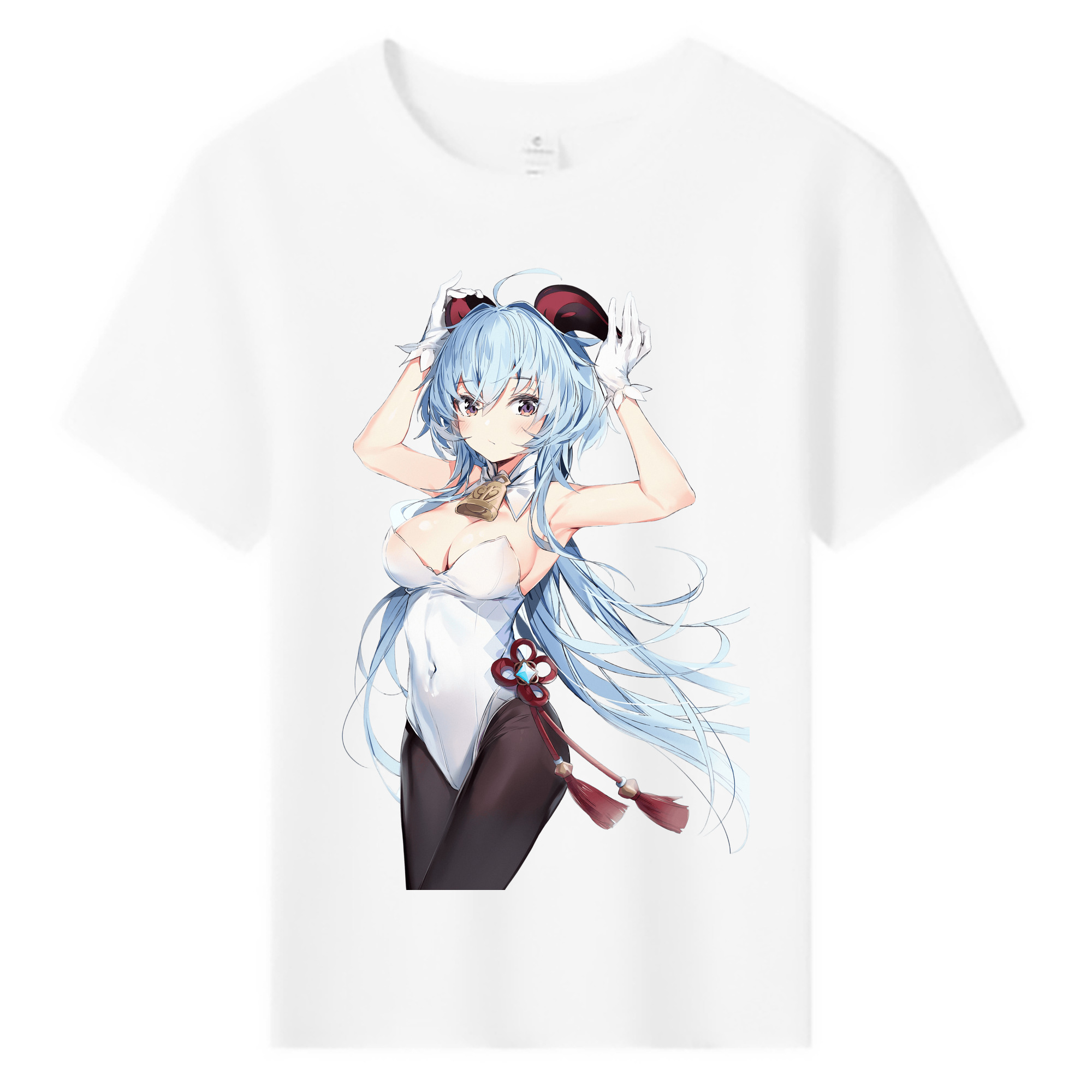 げんし神 甘雨 かんう genshin Ganyu 綿100％キッズTシャツ（フロントプリント）