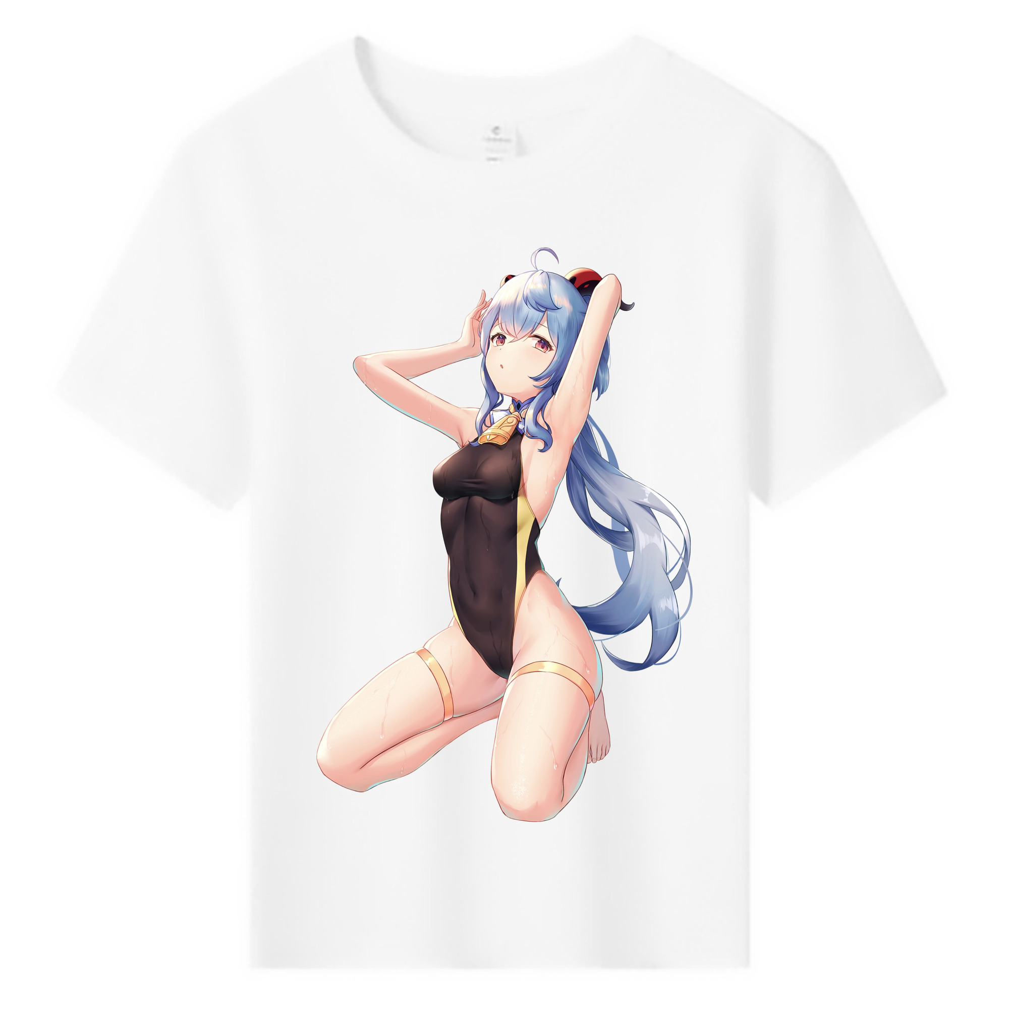 げんし神 甘雨 かんう genshin Ganyu 綿100％キッズTシャツ（フロントプリント）
