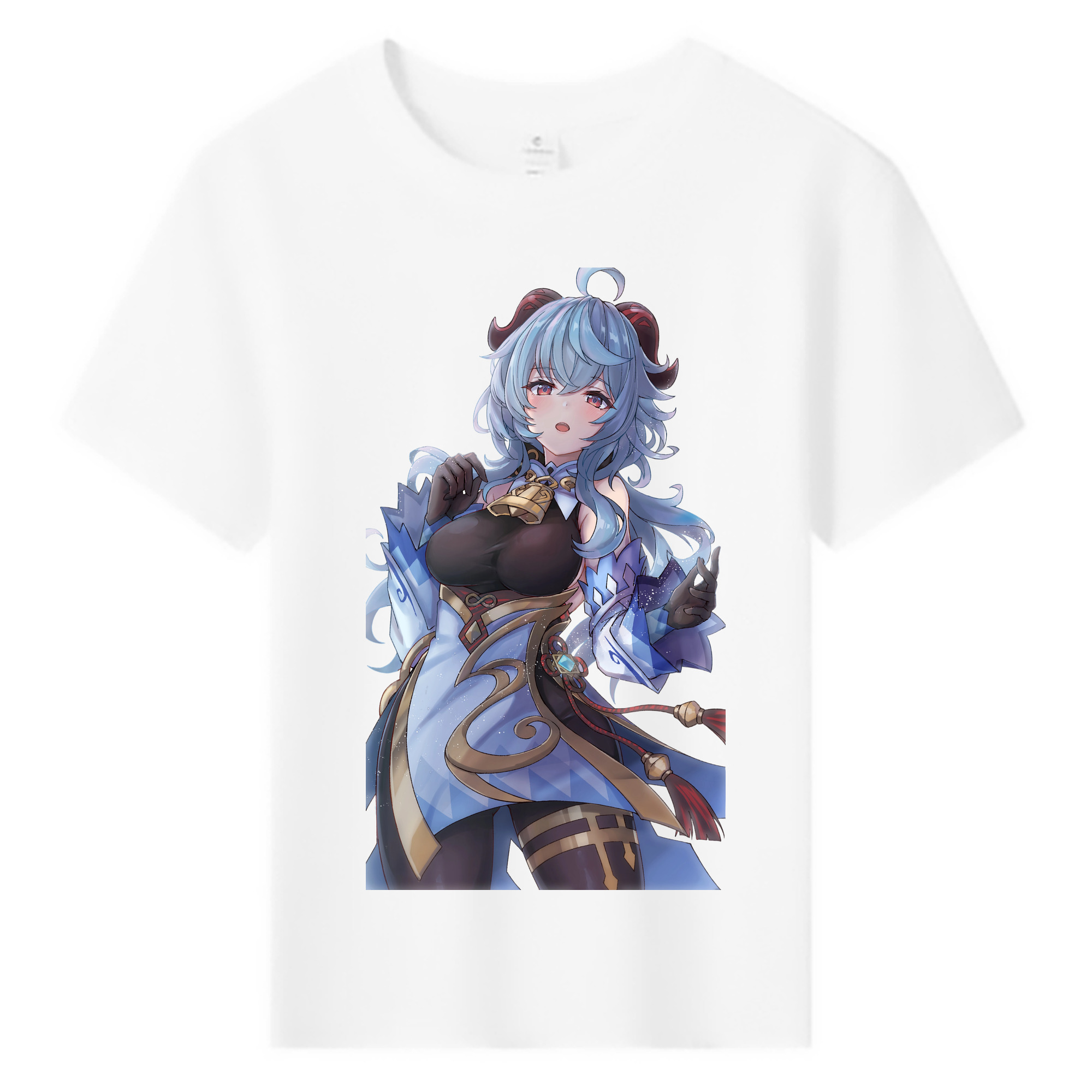 げんし神 甘雨 かんう genshin Ganyu 綿100％キッズTシャツ（フロントプリント）