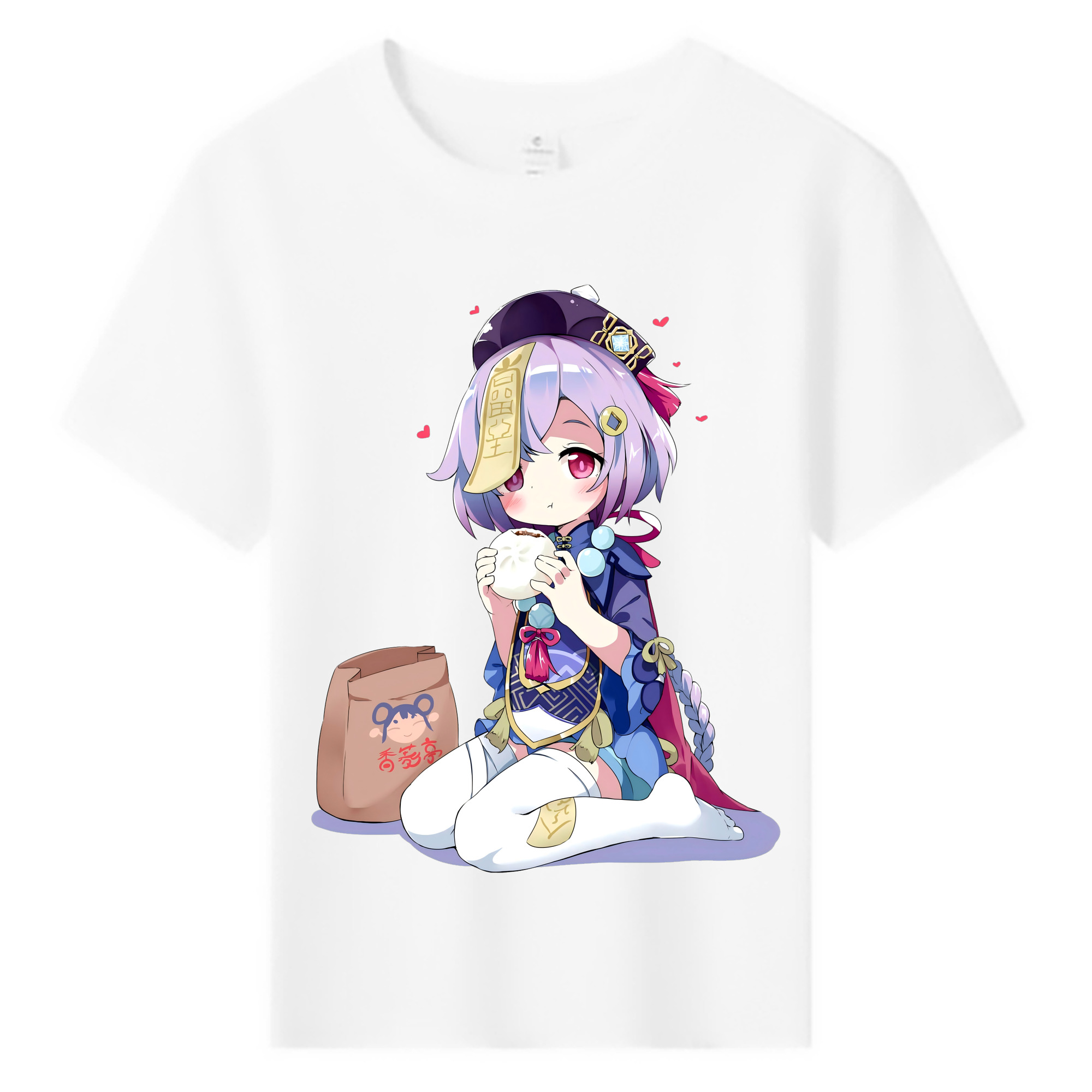 げんし神 七七 なな  genshin Nana 綿100％キッズTシャツ（フロントプリント）