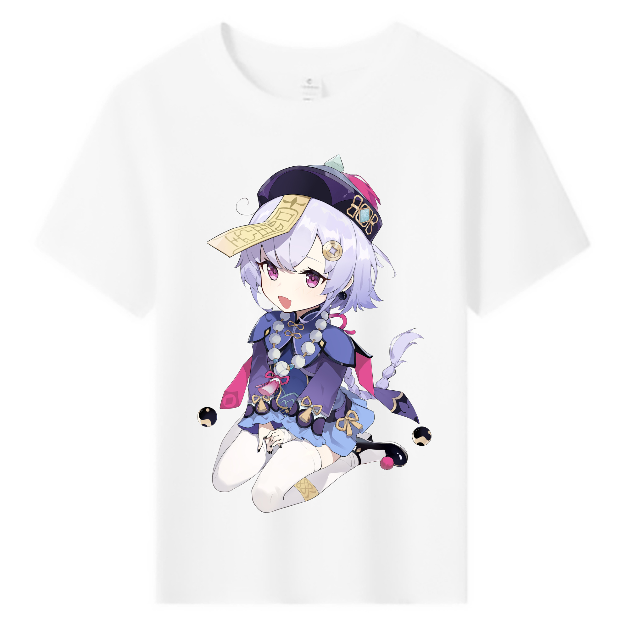 げんし神 七七 なな  genshin Nana 綿100％キッズTシャツ（フロントプリント）