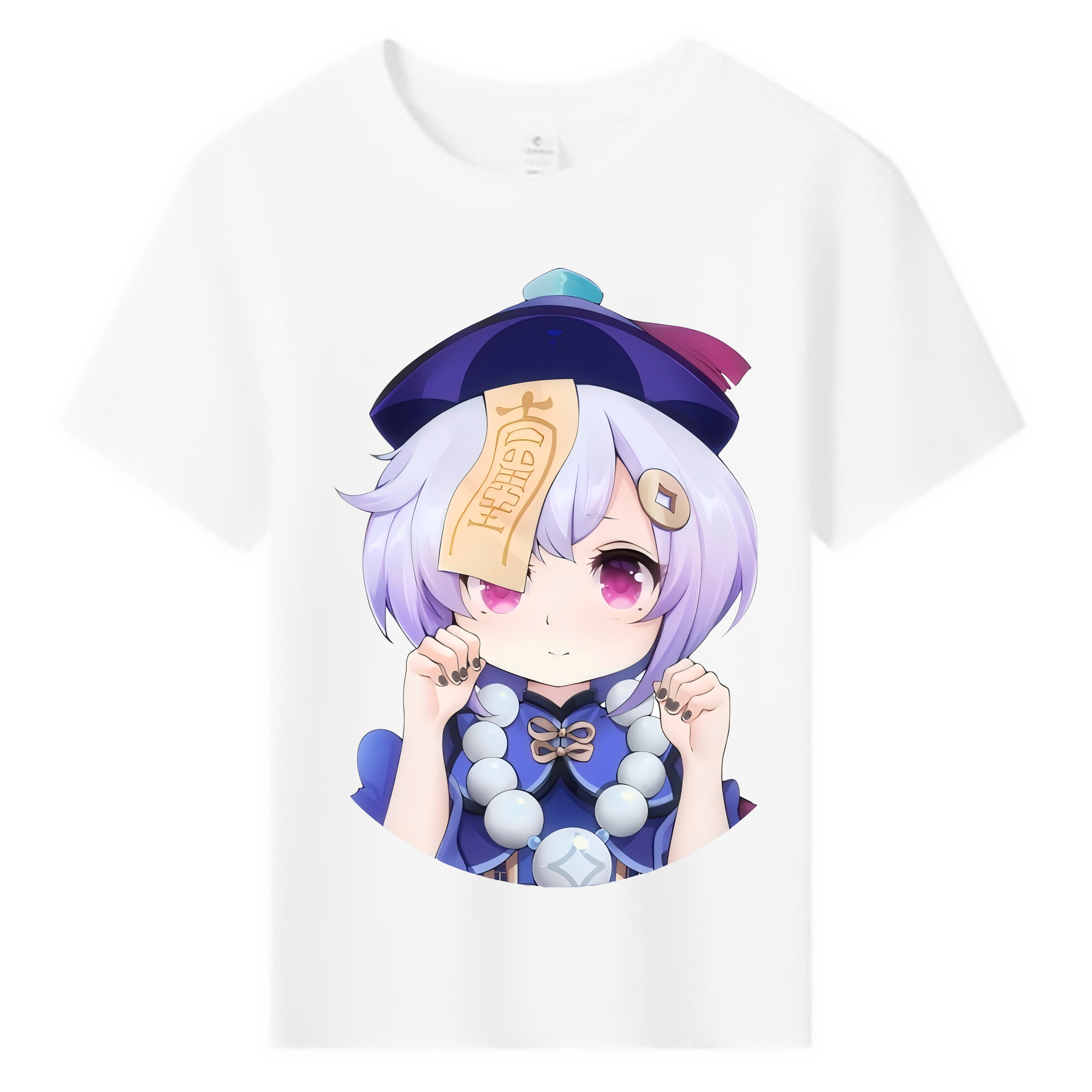 げんし神 七七 なな  genshin Nana 綿100％キッズTシャツ（フロントプリント）