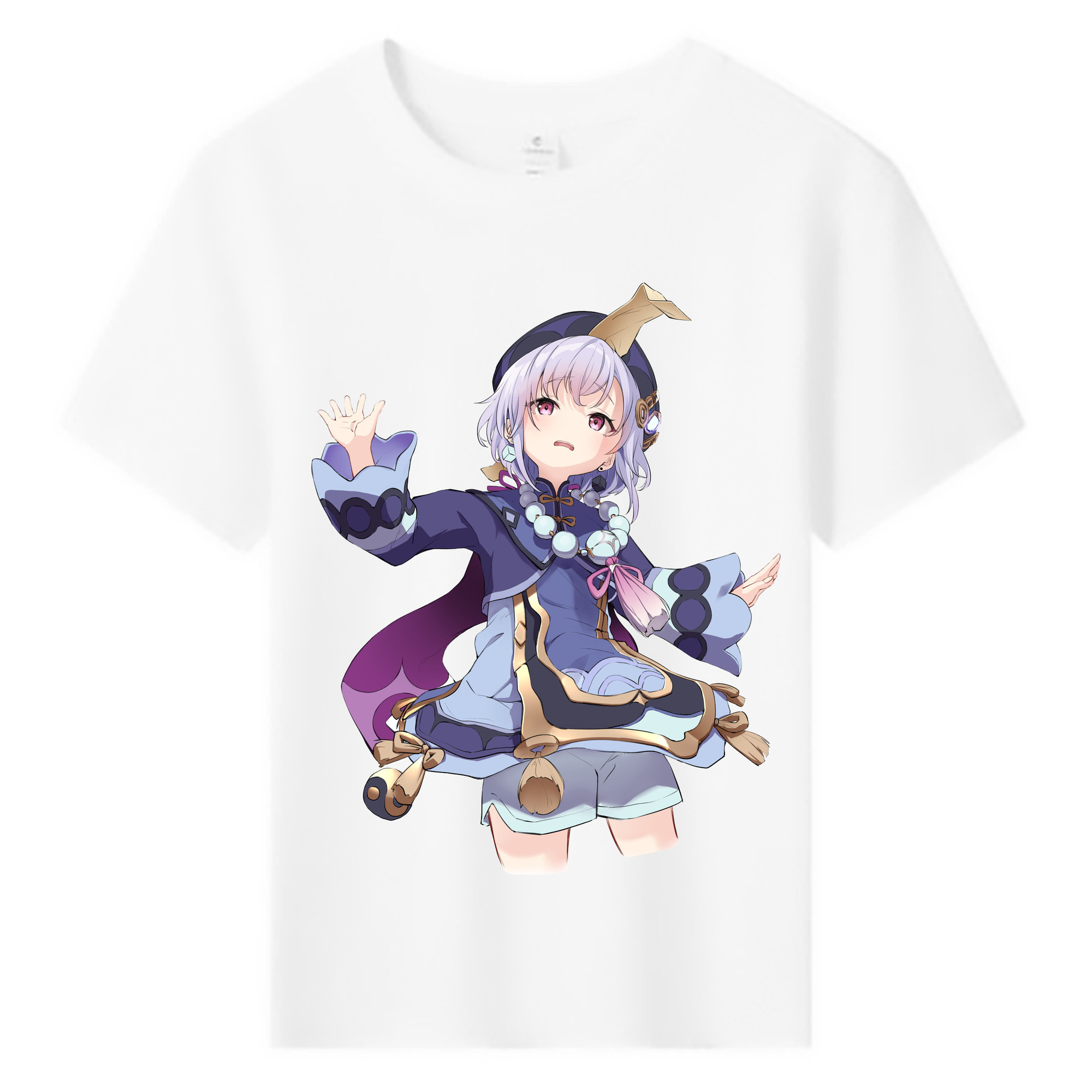 げんし神 七七 なな  genshin Nana 綿100％キッズTシャツ（フロントプリント）