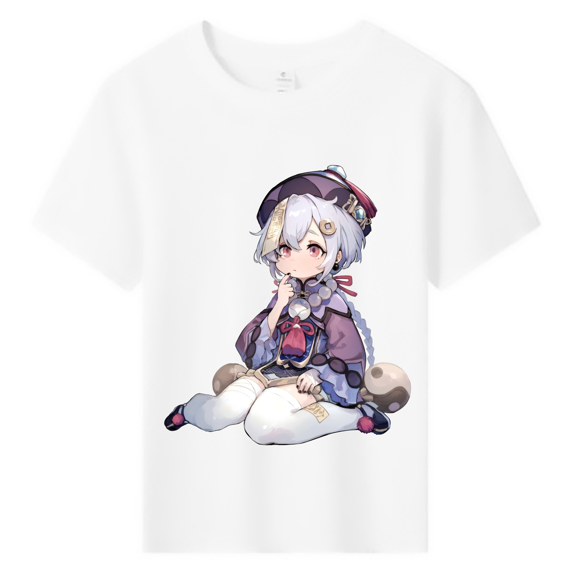 げんし神 七七 なな  genshin Nana 綿100％キッズTシャツ（フロントプリント）