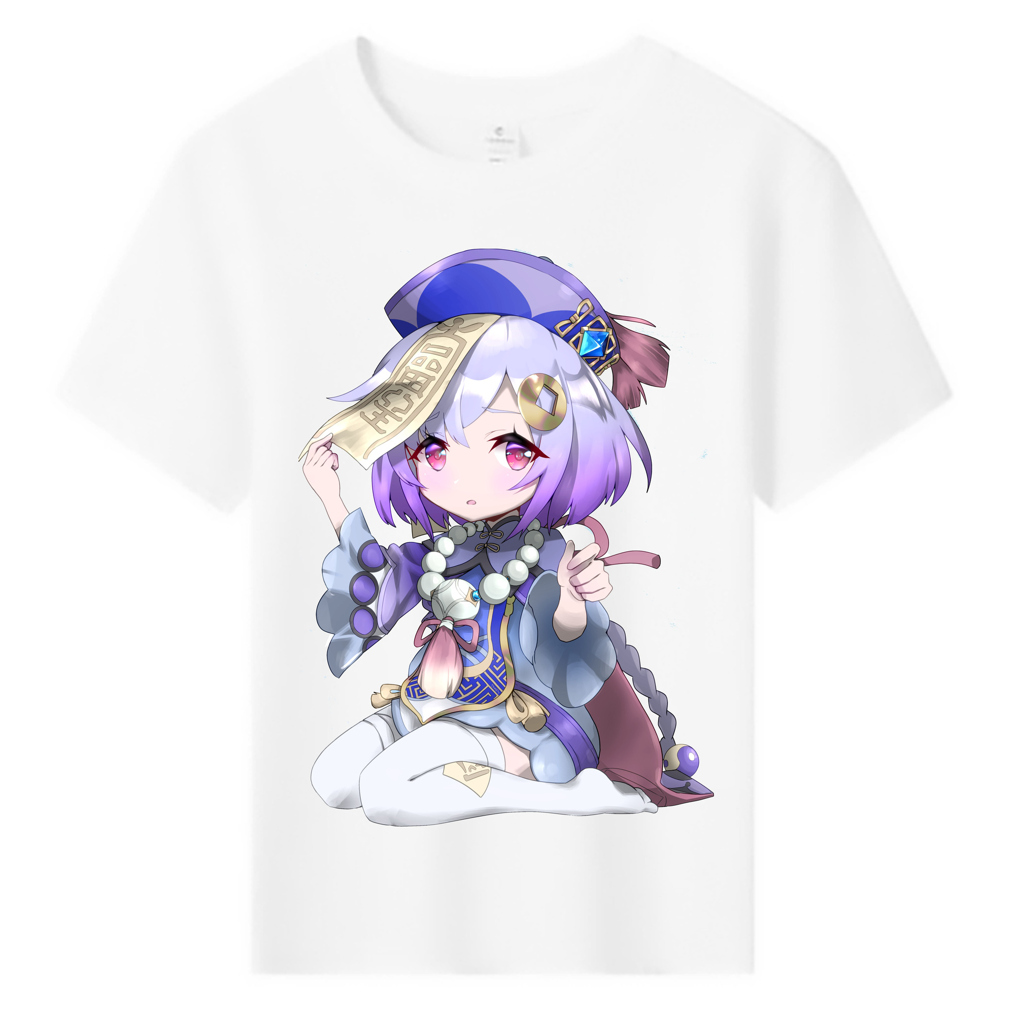 げんし神 七七 なな  genshin Nana 綿100％キッズTシャツ（フロントプリント）