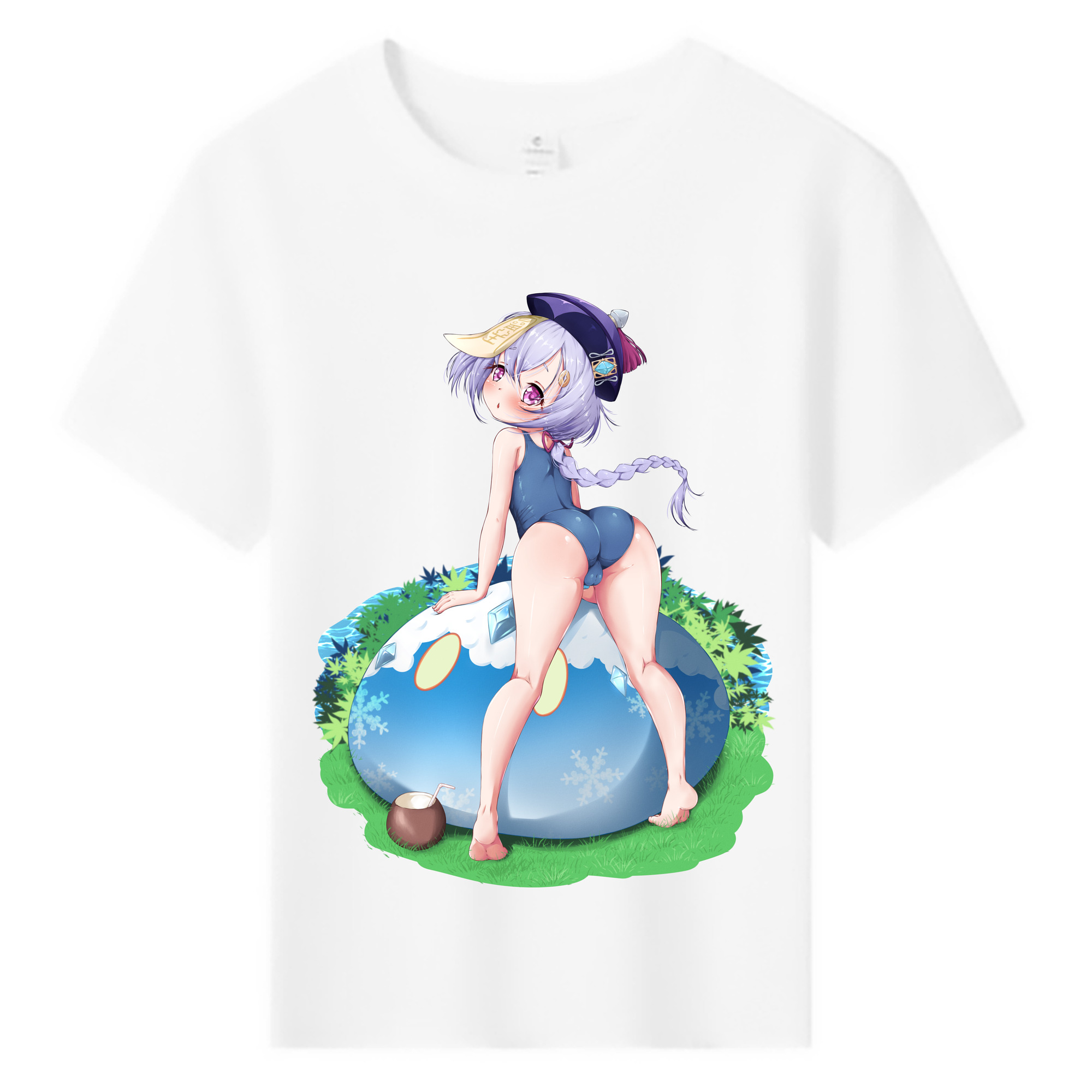 げんし神 七七 なな  genshin Nana 綿100％キッズTシャツ（フロントプリント）
