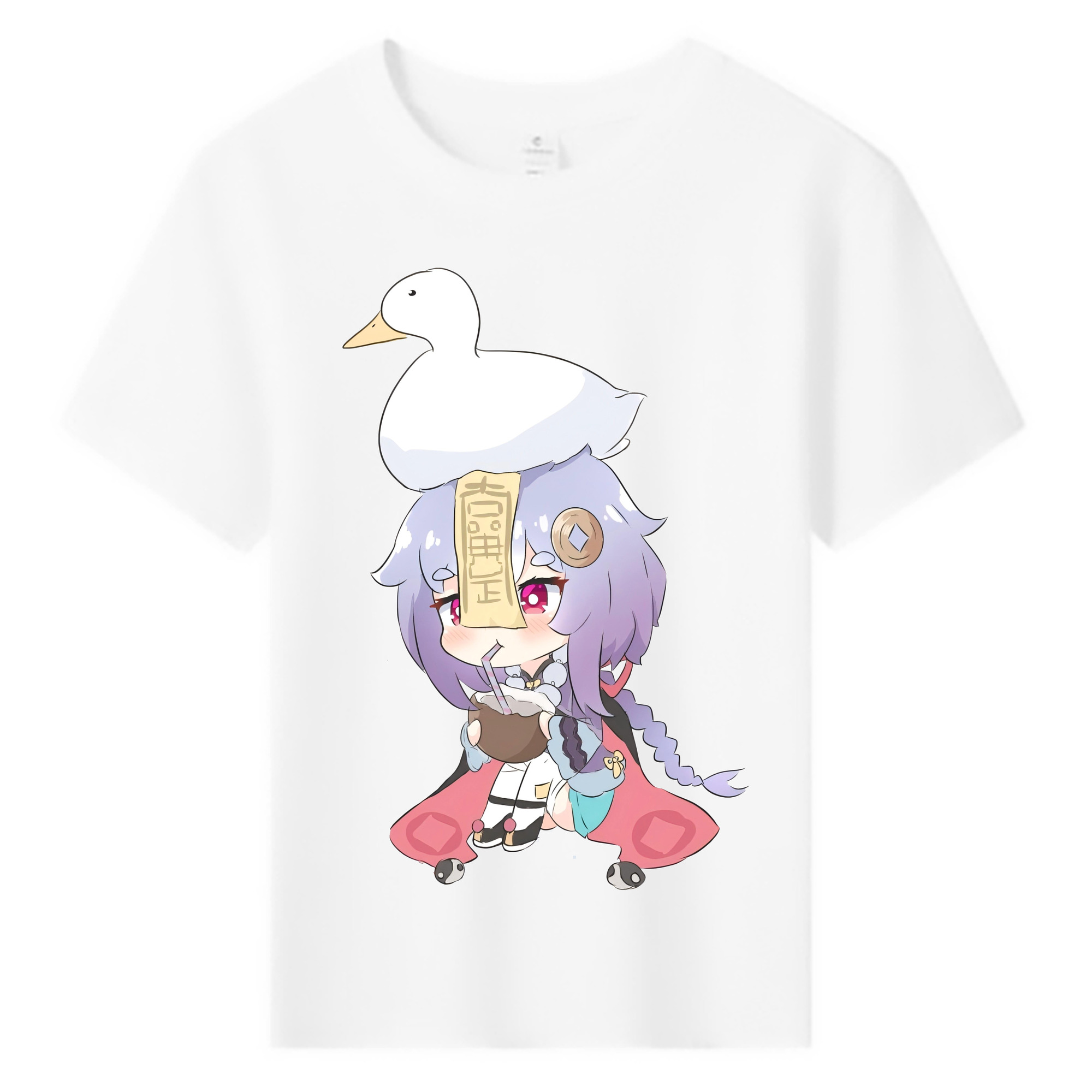 げんし神 七七 なな  genshin Nana 綿100％キッズTシャツ（フロントプリント）