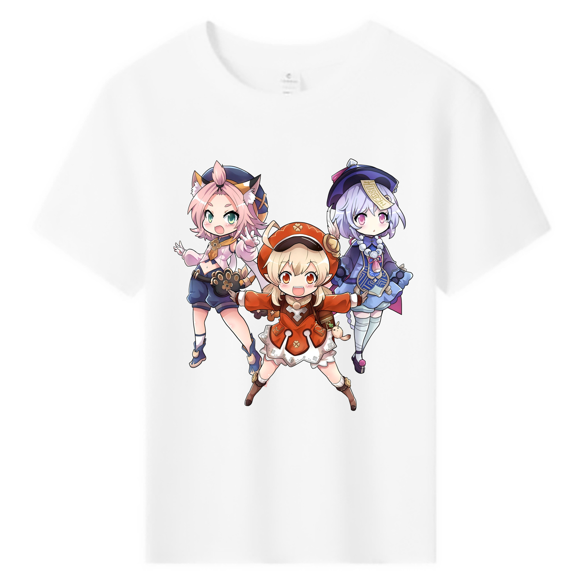 げんし神 七七 なな  genshin Nana 綿100％キッズTシャツ（フロントプリント）