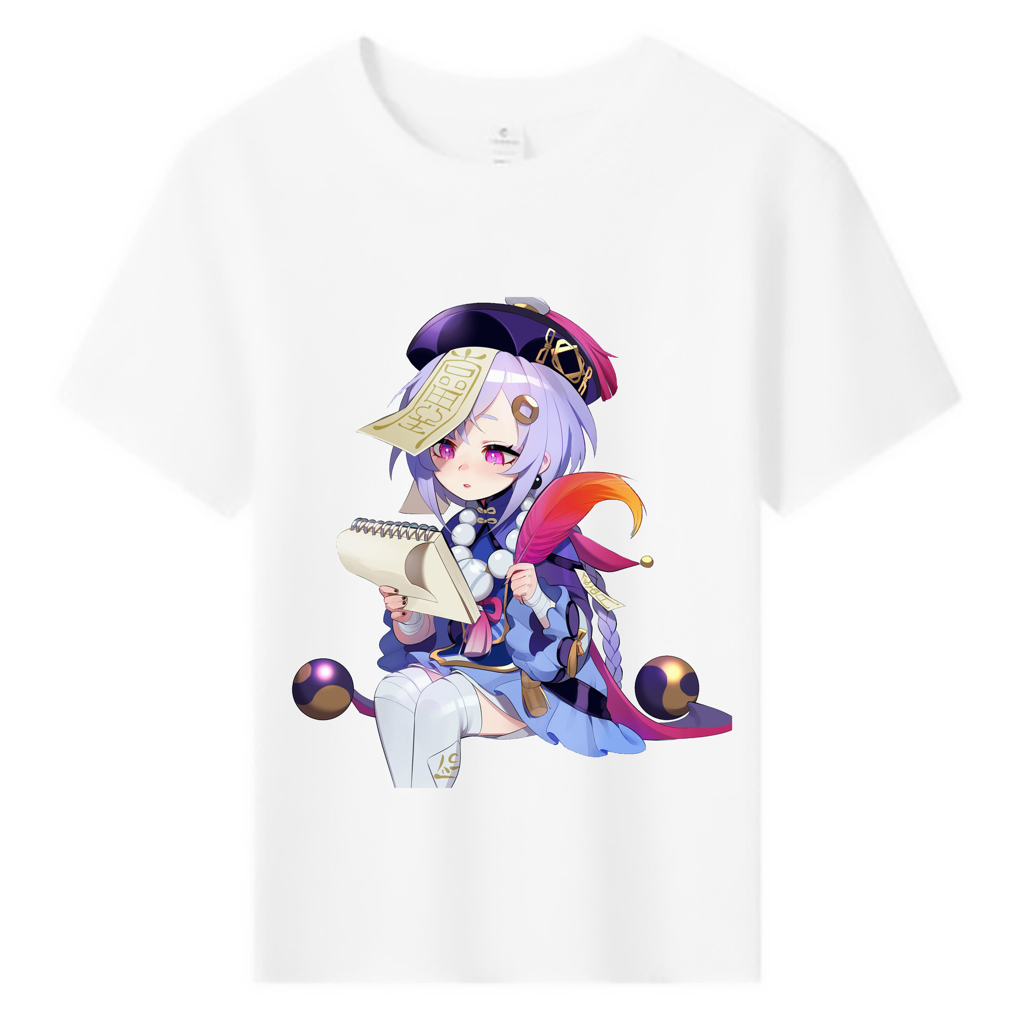 げんし神 七七 なな  genshin Nana 綿100％キッズTシャツ（フロントプリント）