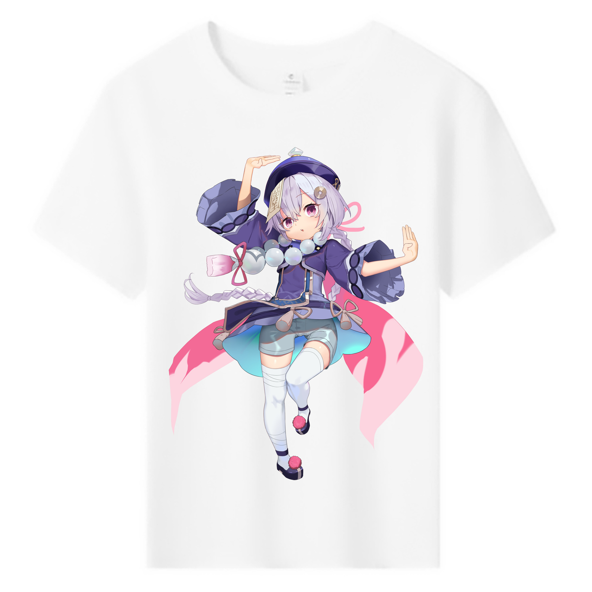 げんし神 七七 なな  genshin Nana 綿100％キッズTシャツ（フロントプリント）