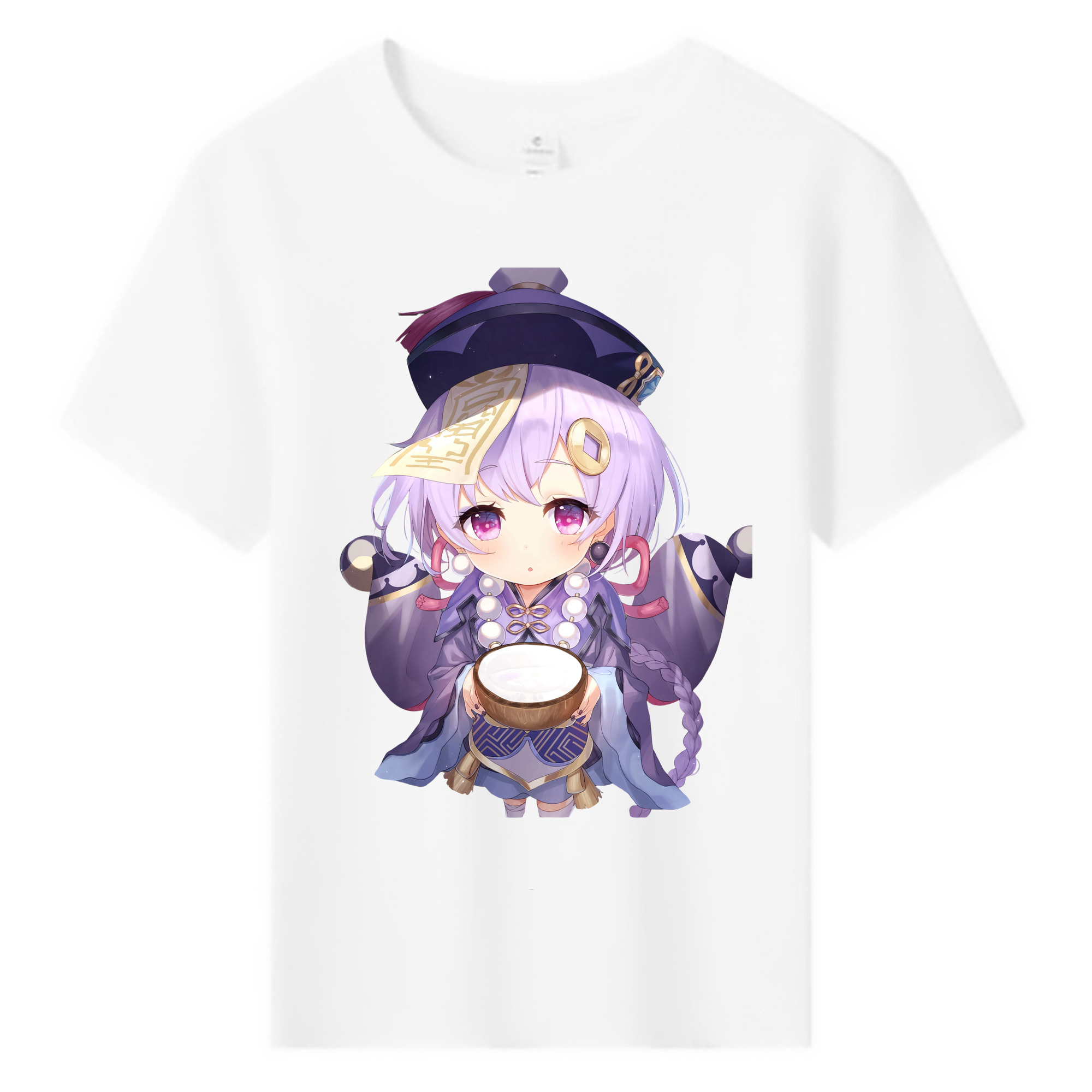 げんし神 七七 なな  genshin Nana 綿100％キッズTシャツ（フロントプリント）
