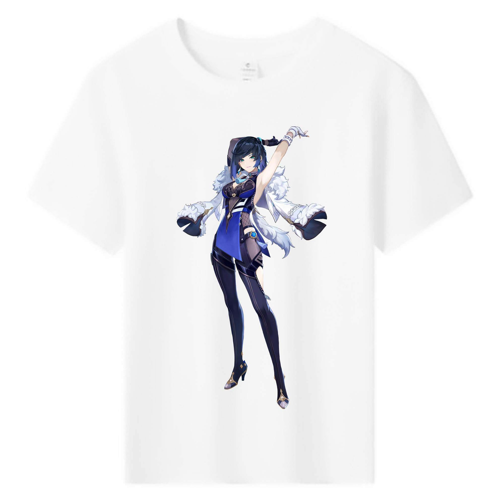 げんし神 夜兰 やらん genshin Yaran 綿100％キッズTシャツ（フロントプリント）