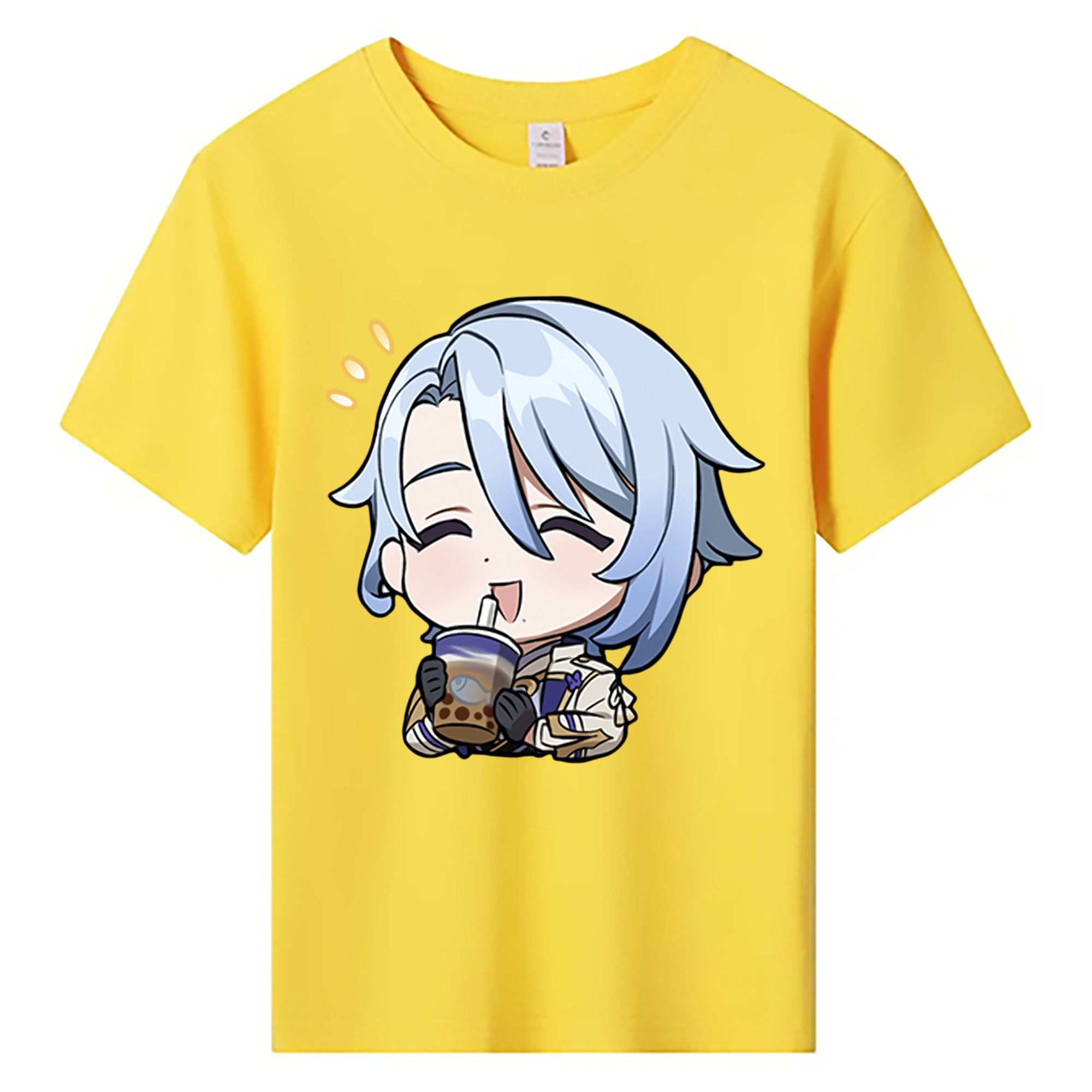 げんし神 神里綾人 かみさとあやと genshin Kamisato Ayato 綿100％キッズTシャツ（フロントプリント）