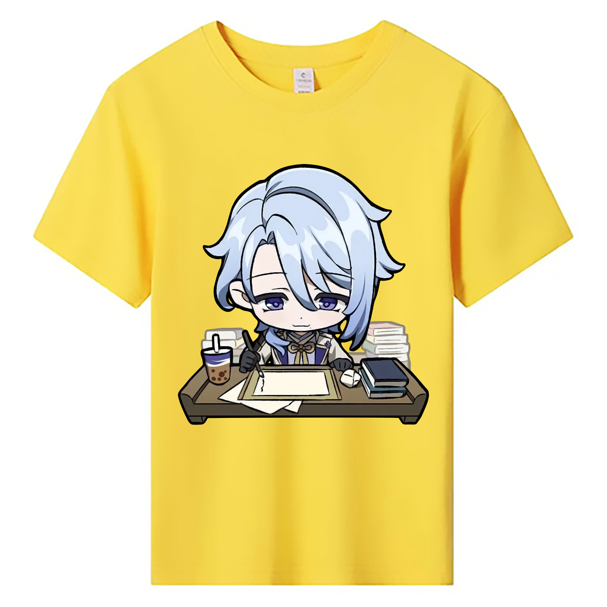げんし神 神里綾人 かみさとあやと genshin Kamisato Ayato 綿100％キッズTシャツ（フロントプリント）