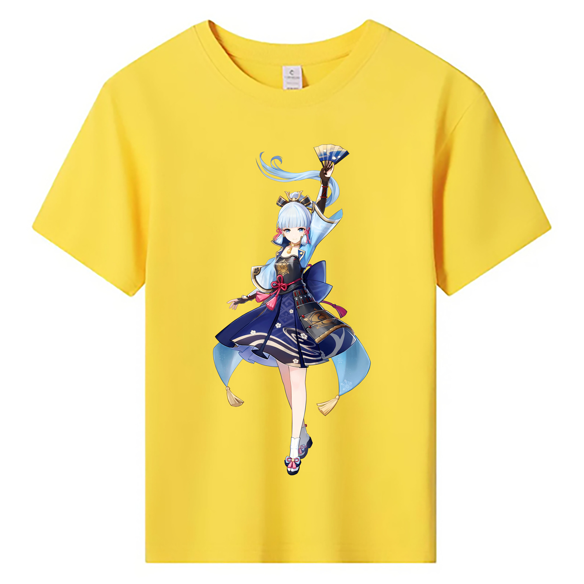 げんし神 神里綾華 神宮寺レン genshin Kamimiya Ren 綿100％キッズTシャツ（フロントプリント）