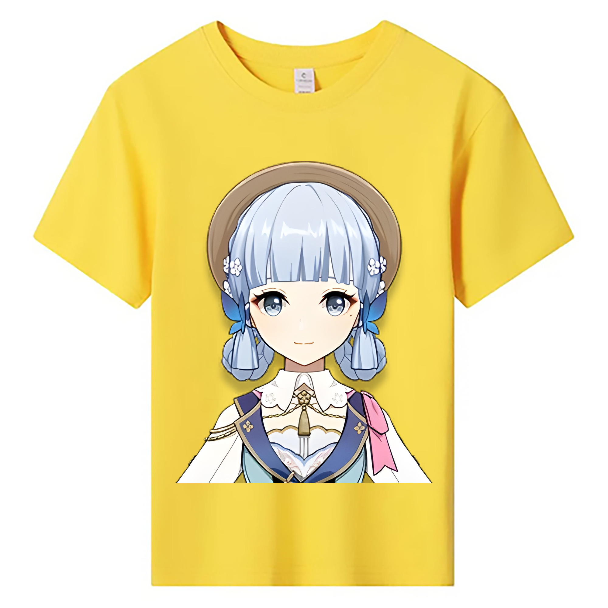 げんし神 神里綾華 神宮寺レン genshin Kamimiya Ren 綿100％キッズTシャツ（フロントプリント）