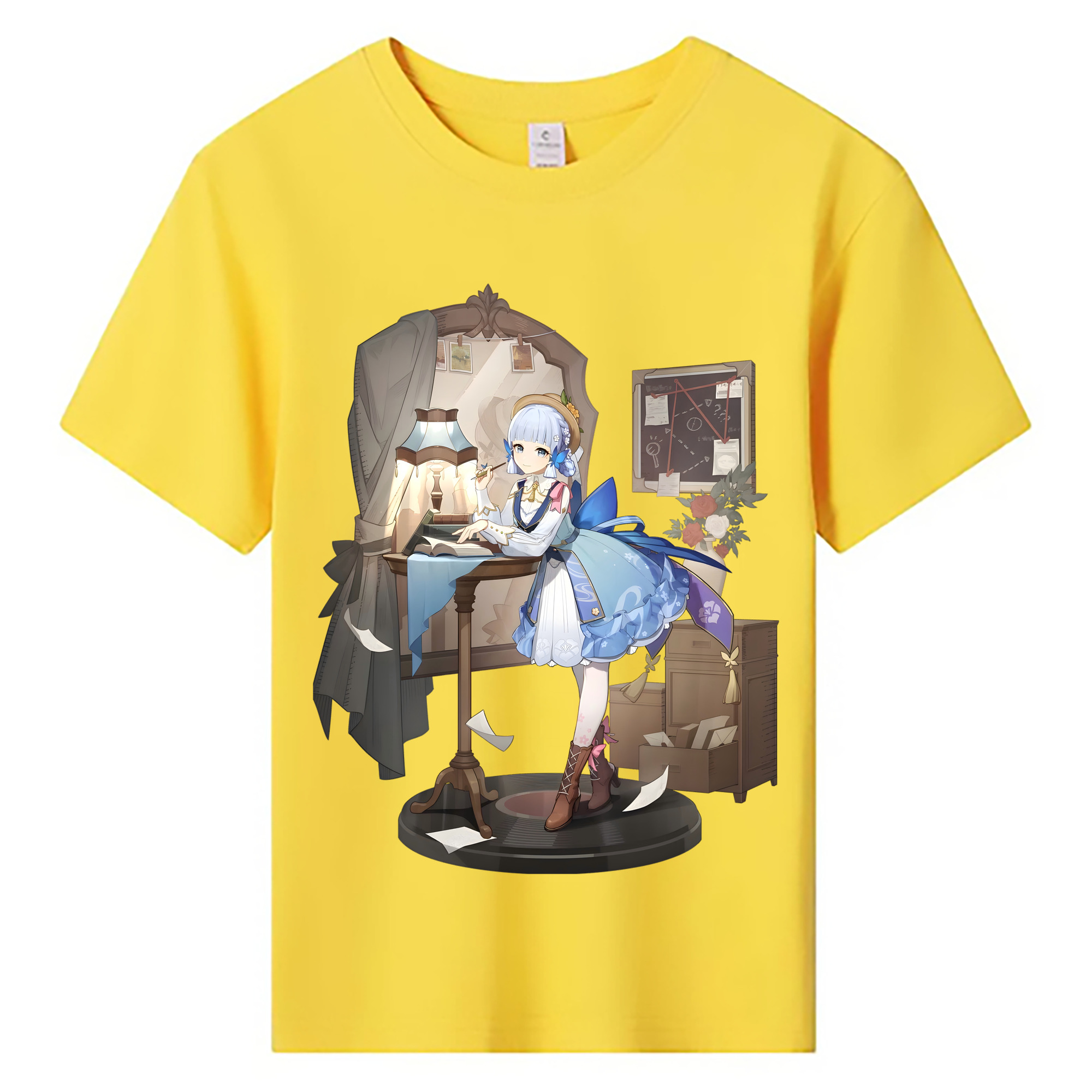 げんし神 神里綾華 神宮寺レン genshin Kamimiya Ren 綿100％キッズTシャツ（フロントプリント）