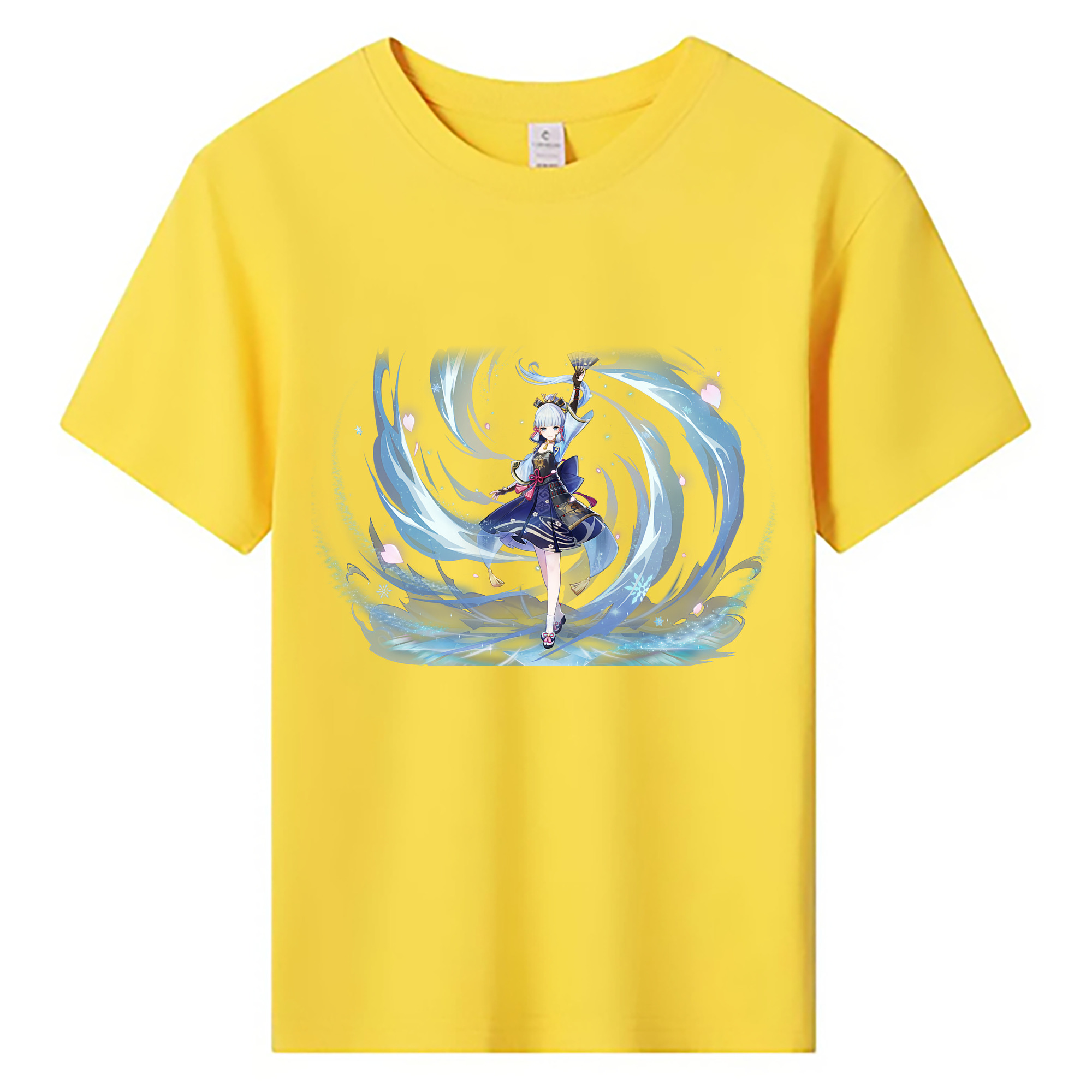 げんし神 神里綾華 神宮寺レン genshin Kamimiya Ren 綿100％キッズTシャツ（フロントプリント）