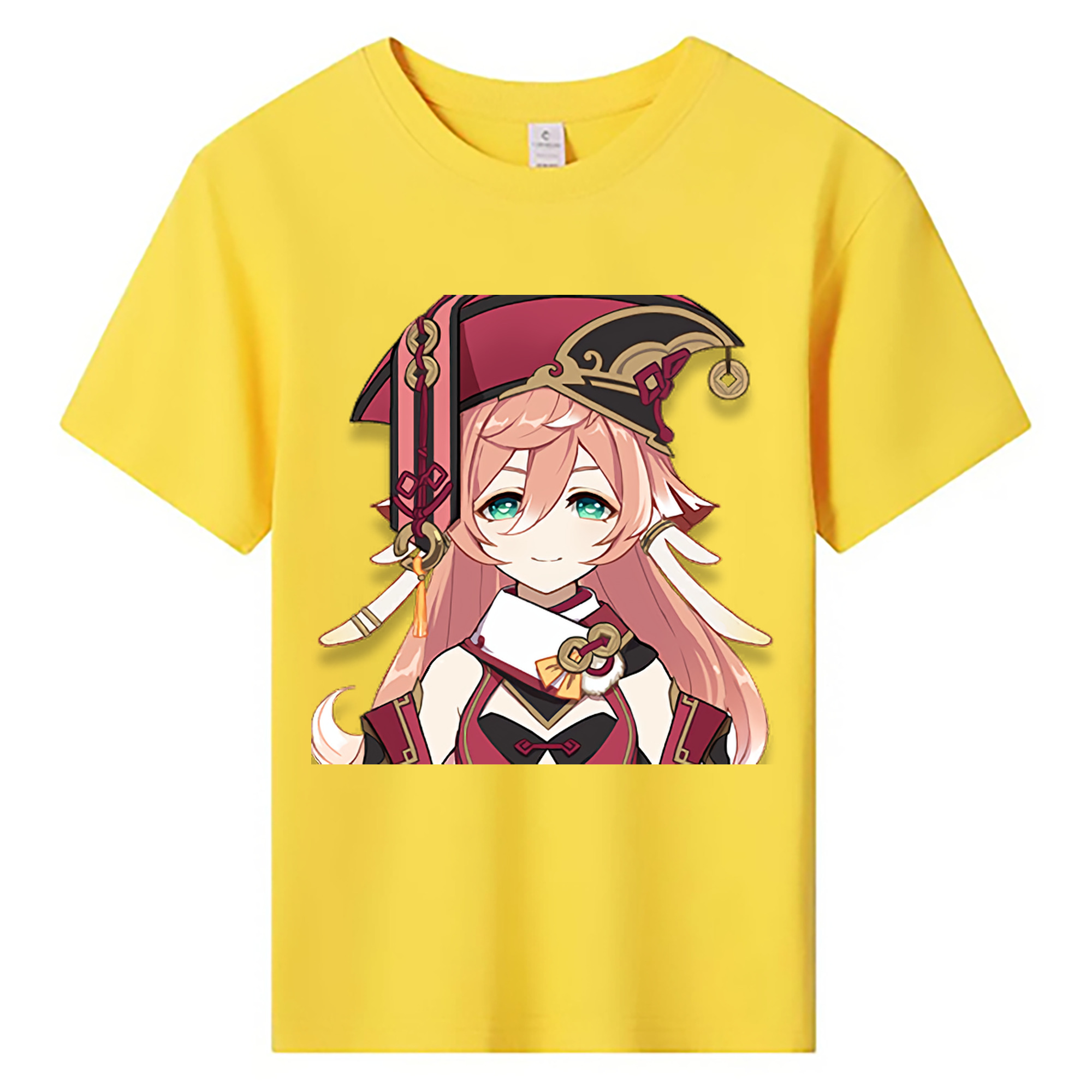 げんし神 ヤンフェイ genshin Yanfei 綿100％キッズTシャツ（フロントプリント）