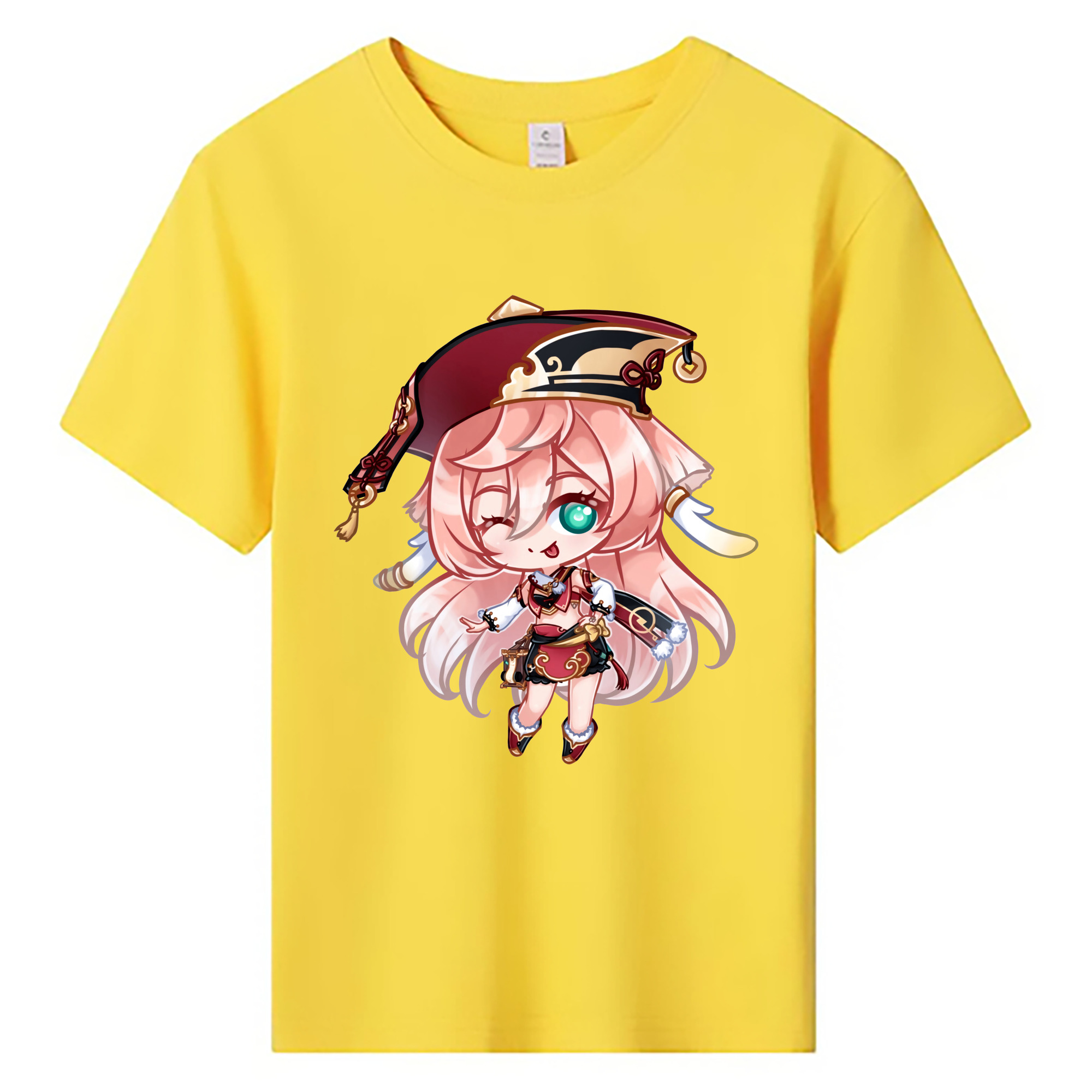 げんし神 ヤンフェイ genshin Yanfei 綿100％キッズTシャツ（フロントプリント）