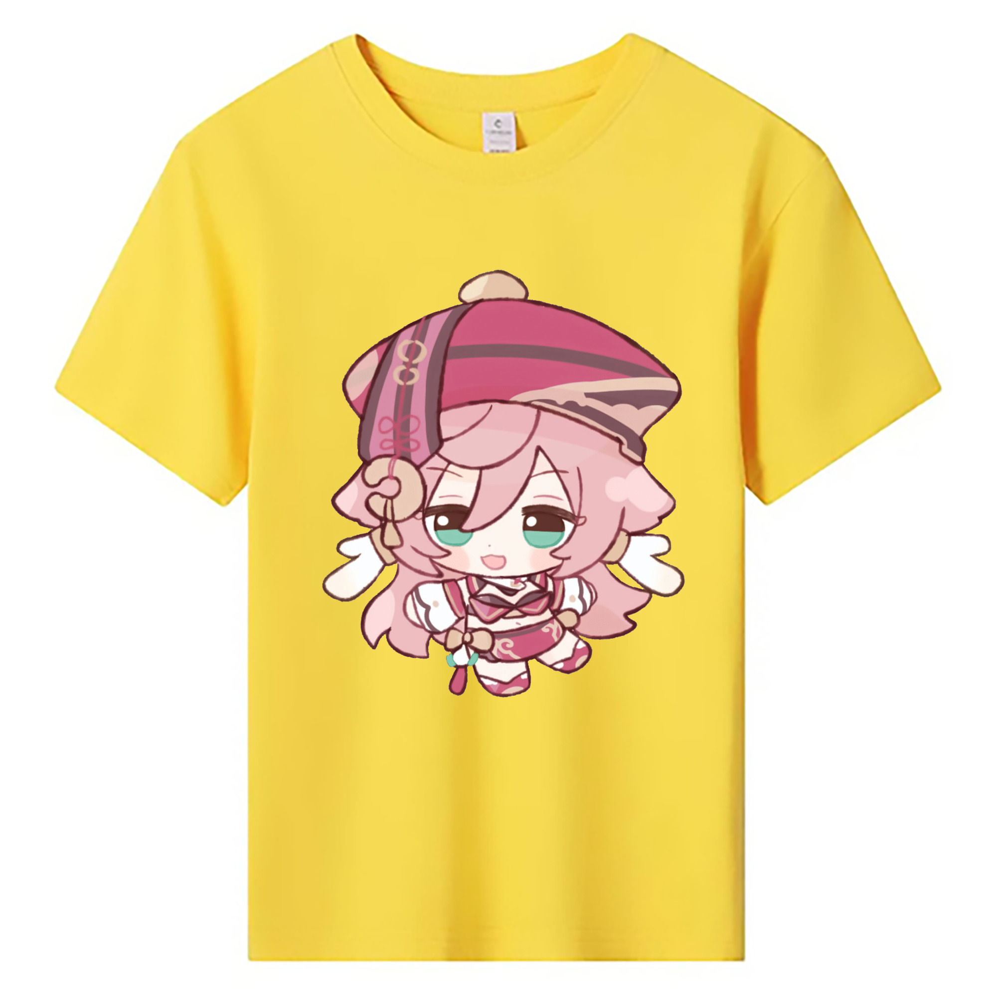げんし神 ヤンフェイ genshin Yanfei 綿100％キッズTシャツ（フロントプリント）