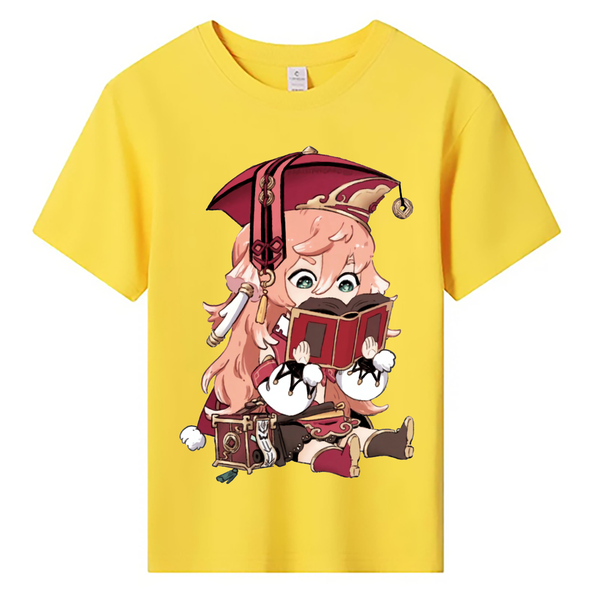 げんし神 ヤンフェイ genshin Yanfei 綿100％キッズTシャツ（フロントプリント）