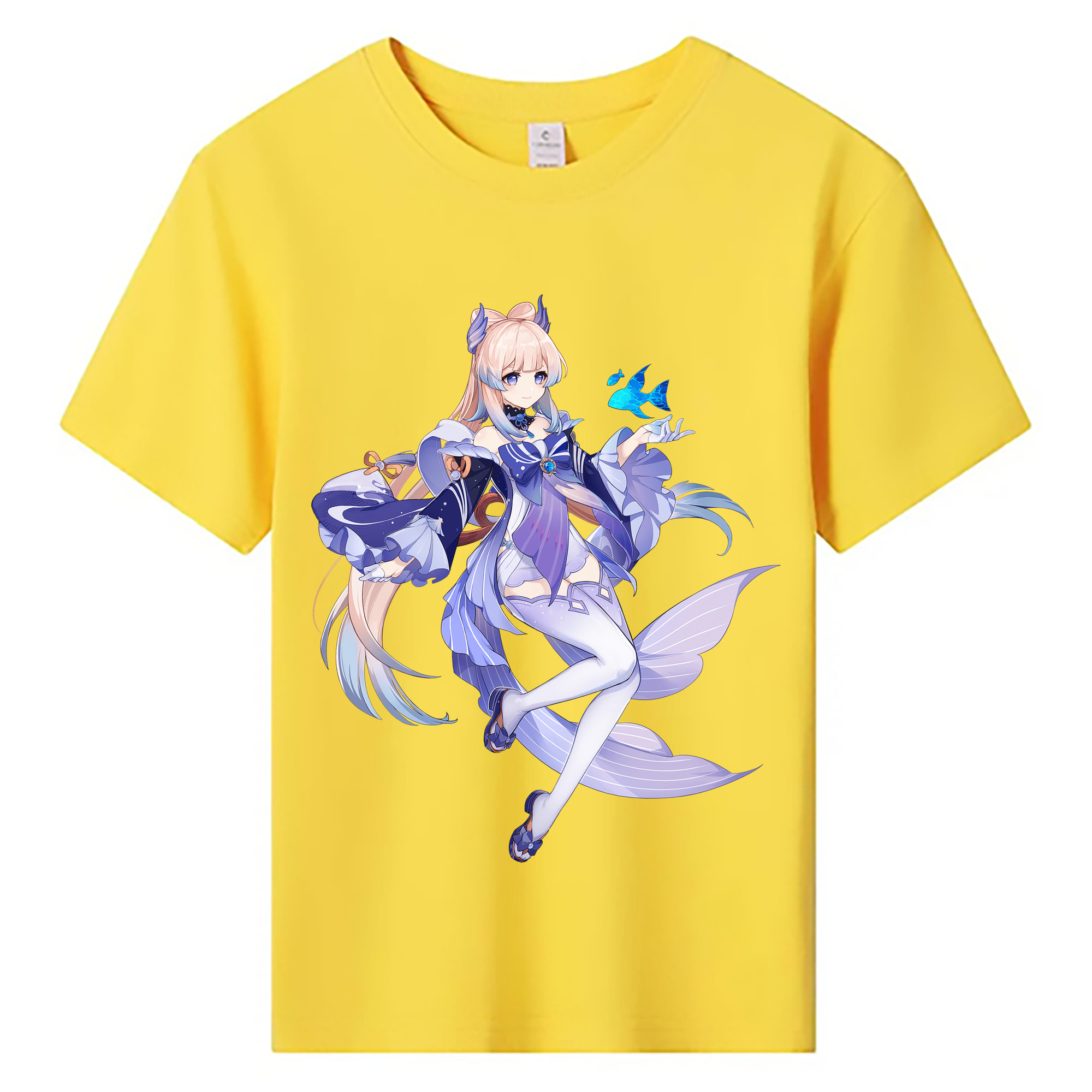 げんし神 珊瑚宮心海 サンゴノミヤ・ココミ genshin Sangonomiya Kokomi 綿100％キッズTシャツ（フロントプリント）