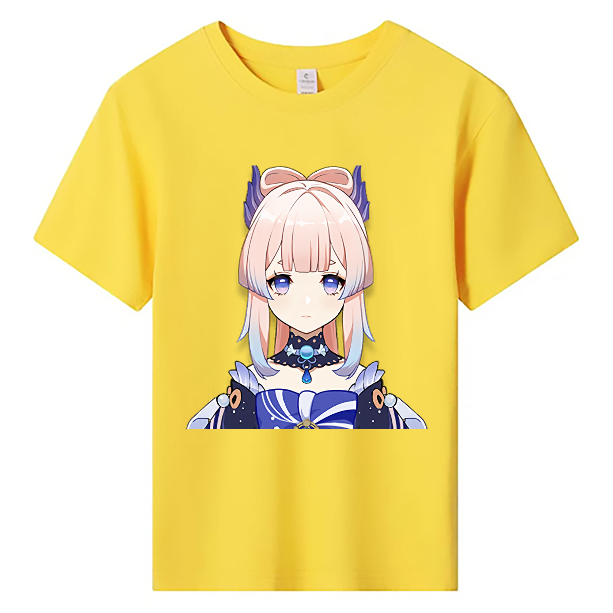 げんし神 珊瑚宮心海 サンゴノミヤ・ココミ genshin Sangonomiya Kokomi 綿100％キッズTシャツ（フロントプリント）