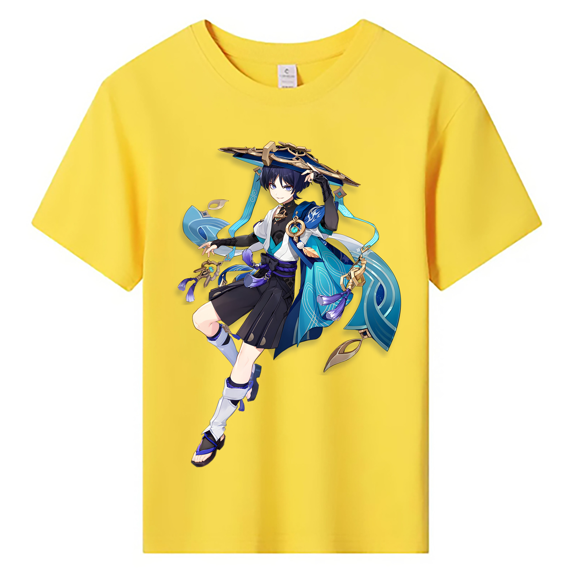 げんし神 さんペい genshin Sanpei 綿100％キッズTシャツ（フロントプリント）