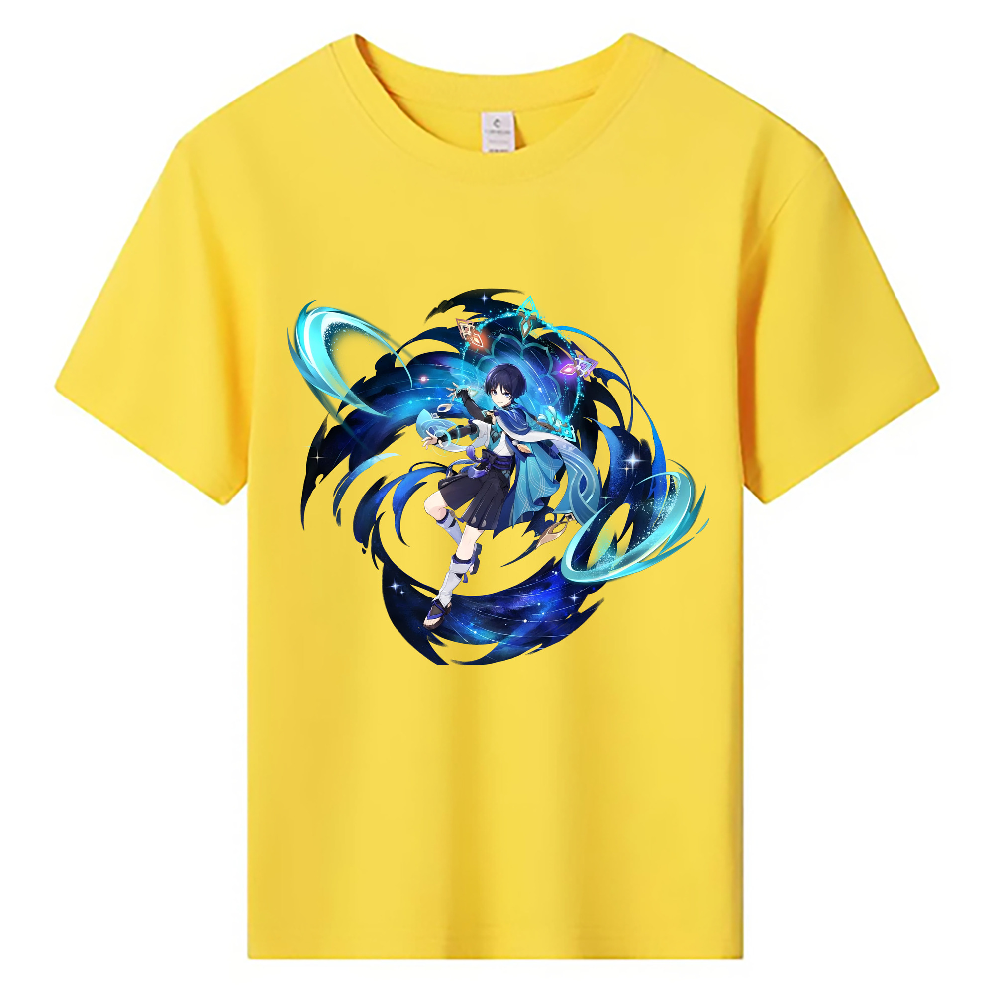 げんし神 さんペい genshin Sanpei 綿100％キッズTシャツ（フロントプリント）
