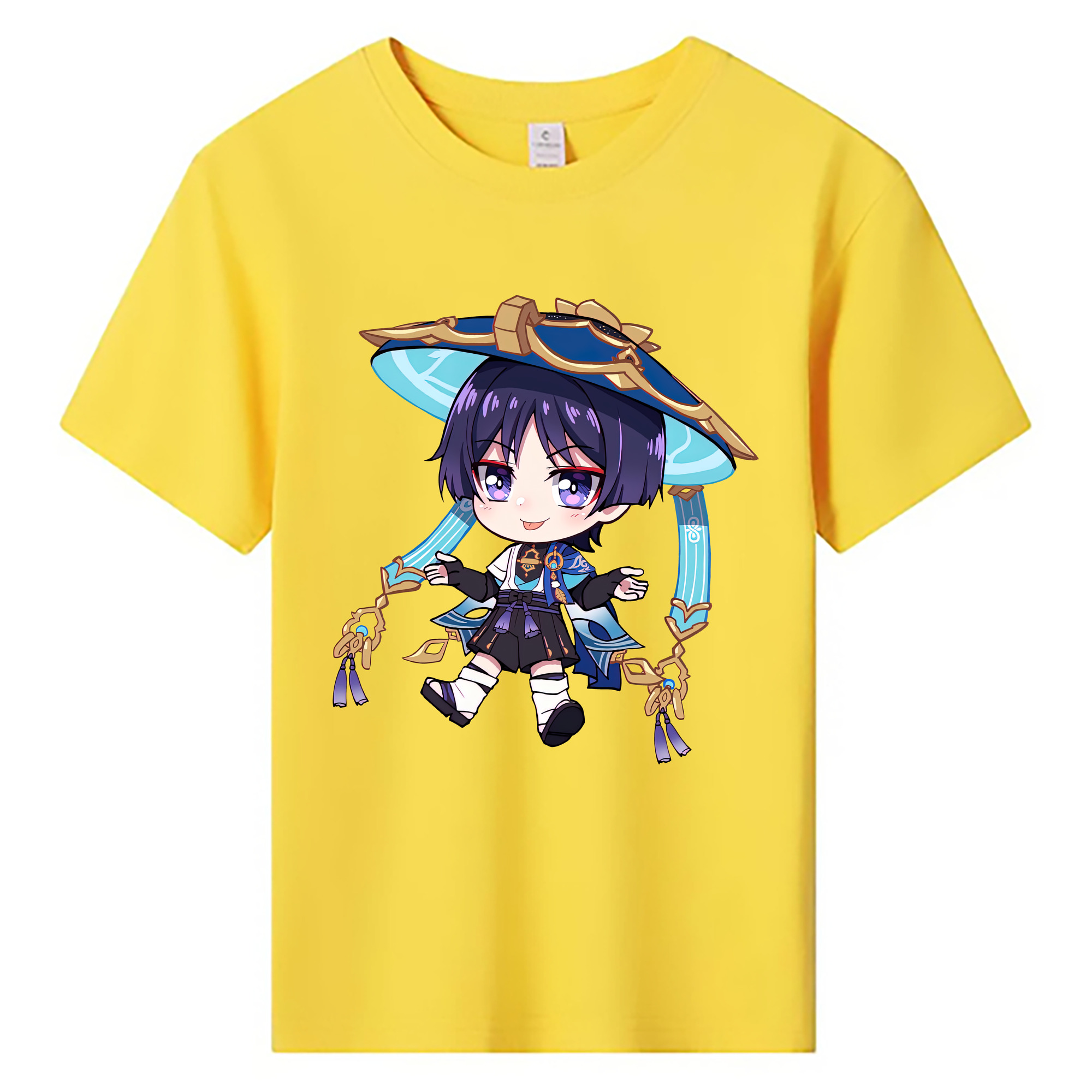 げんし神 さんペい genshin Sanpei 綿100％キッズTシャツ（フロントプリント）