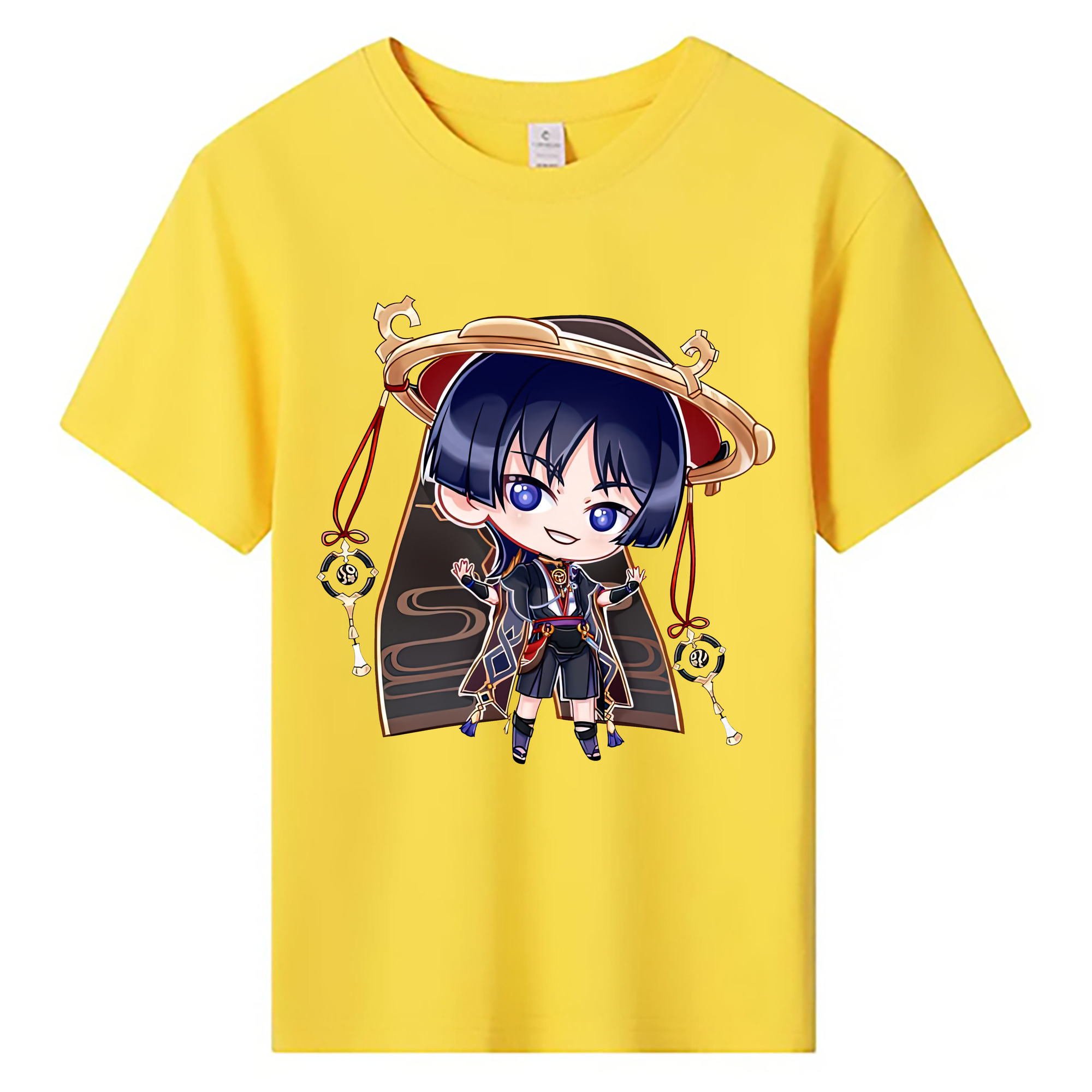 げんし神 さんペい genshin Sanpei 綿100％キッズTシャツ（フロントプリント）