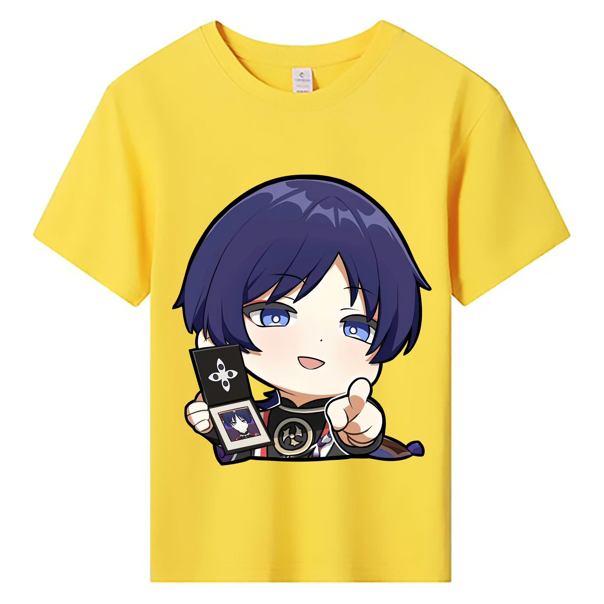 げんし神 さんペい genshin Sanpei 綿100％キッズTシャツ（フロントプリント）